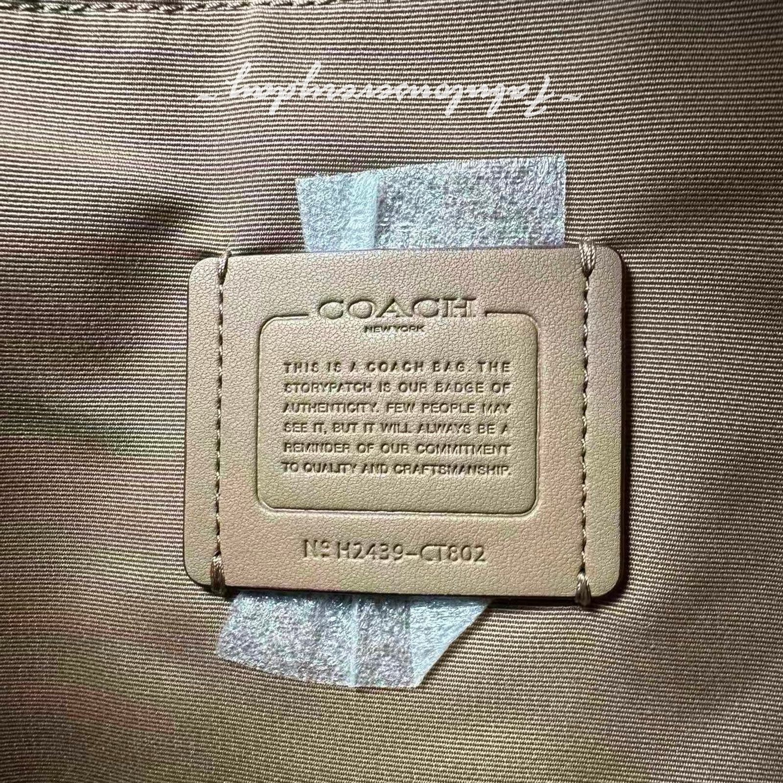 Coach Coach City Large Bucket Bag Crossbody Sig Canvas Sand/Taupe Size ONE SIZE - 9 Thumbnail