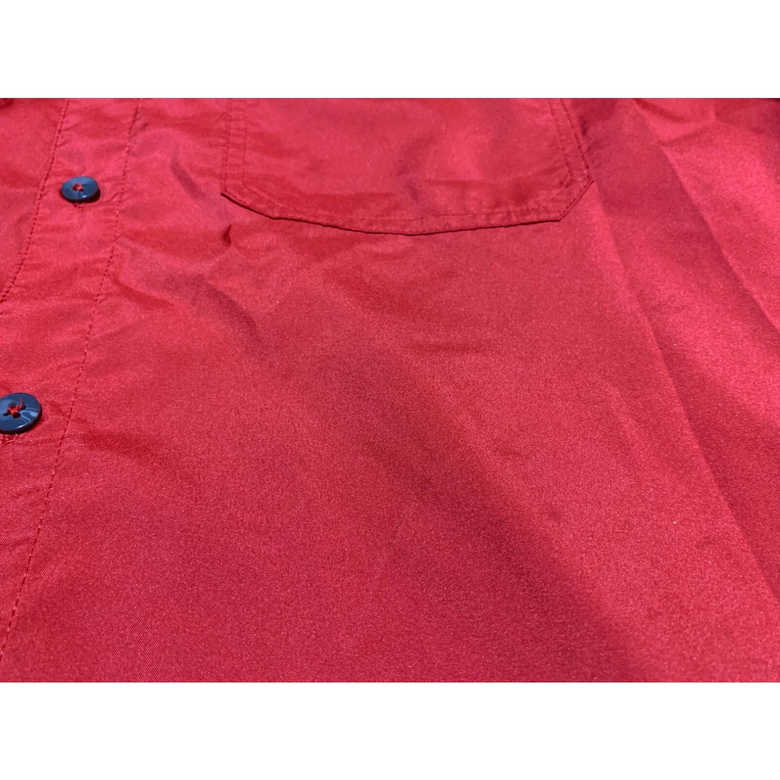 CO Jawbone Tackle Co Fishing Shirt Large Red Button Front Nylon Short Sleeve Size US L / EU 52-54 / 3 - 3 Thumbnail