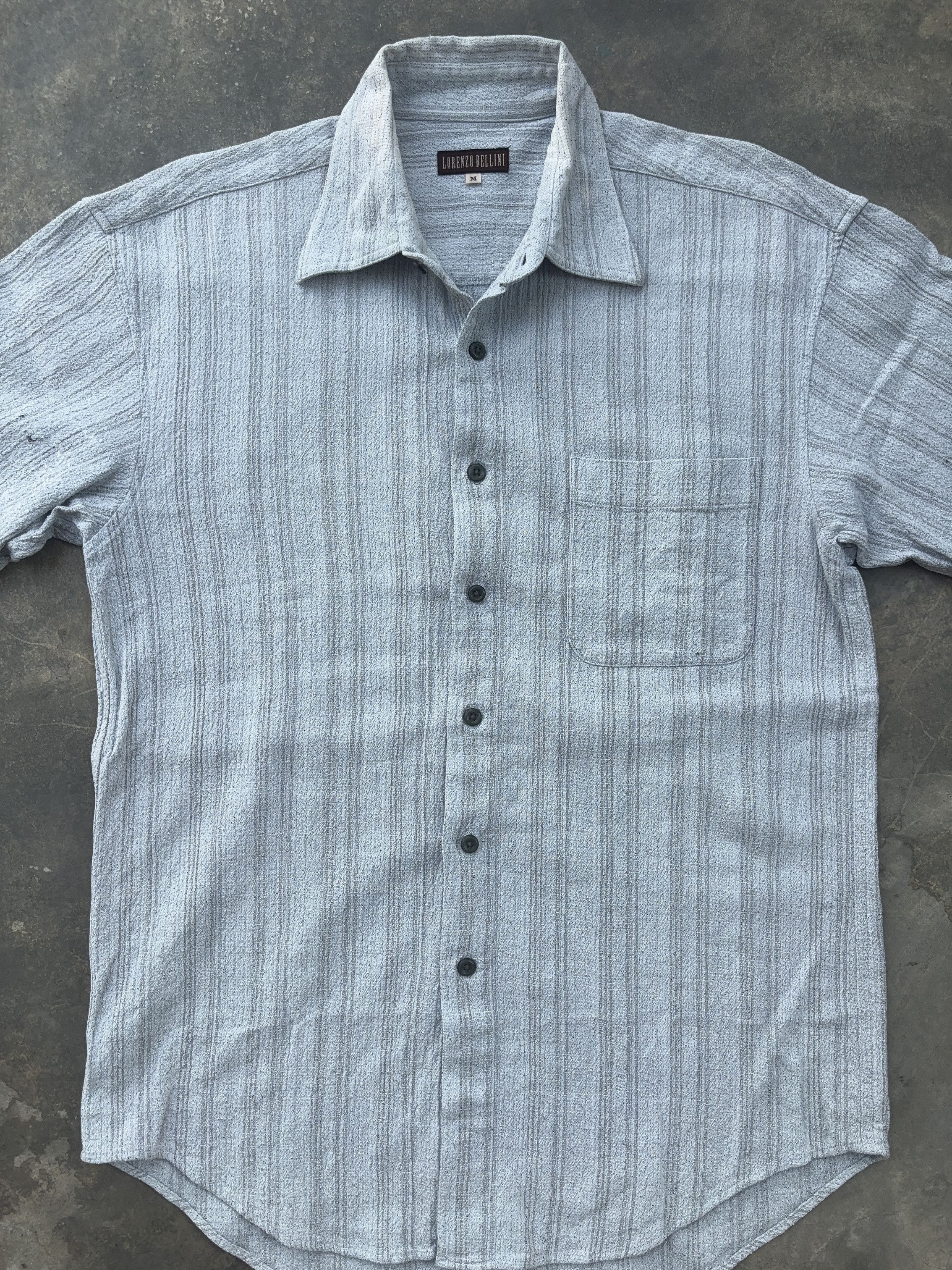 Other Lorenzo Bellini Vintage Casual Blue Button Up Shirt Size US M / EU 48-50 / 2 - 3 Thumbnail