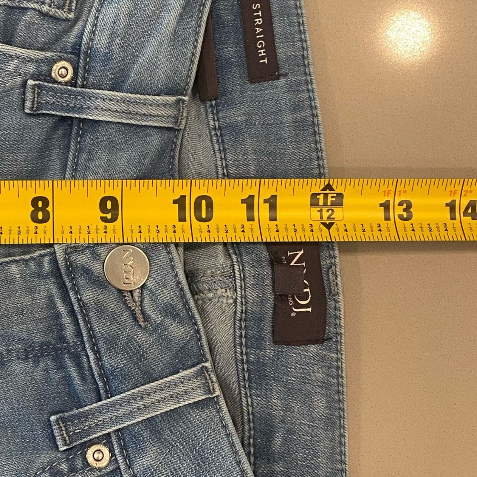 NYDJ NYDJ Marilyn Straight Lift Tuck Jeans - 4 Size 27" / US 4 / IT 40 - 6 Thumbnail
