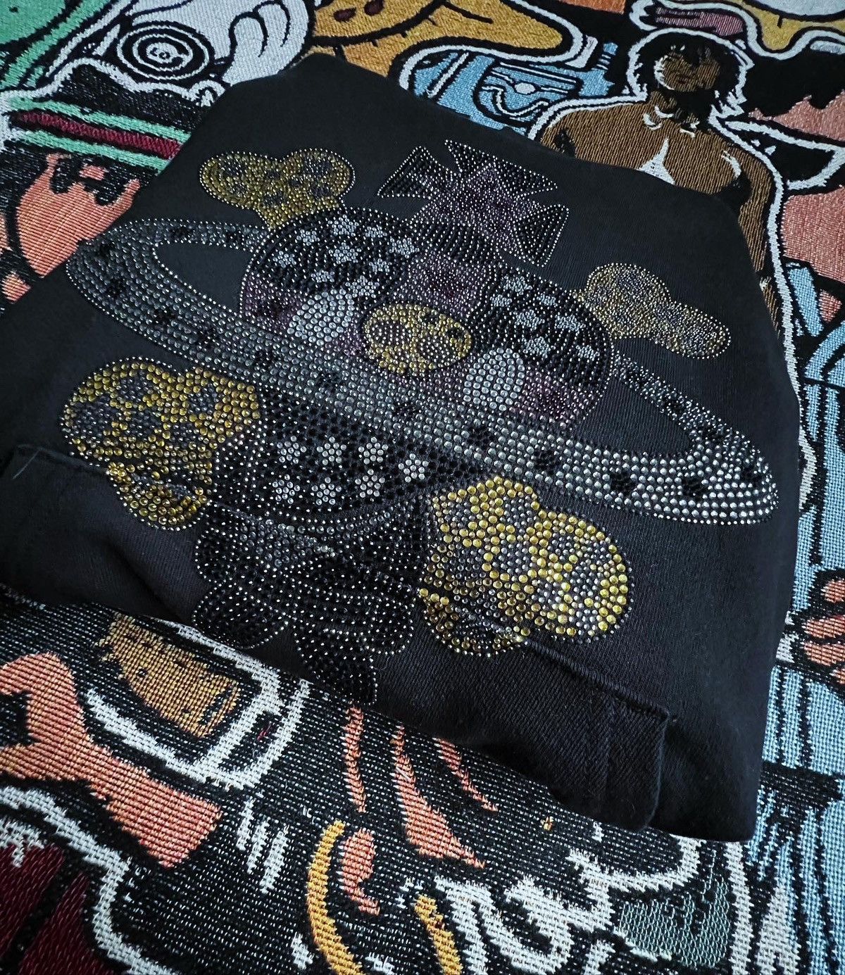 Sukamii ⚰️Sukamii Rhinestone DeadHeart Hoodie⚰️ Size US S / EU 44-46 / 1 - 6 Thumbnail
