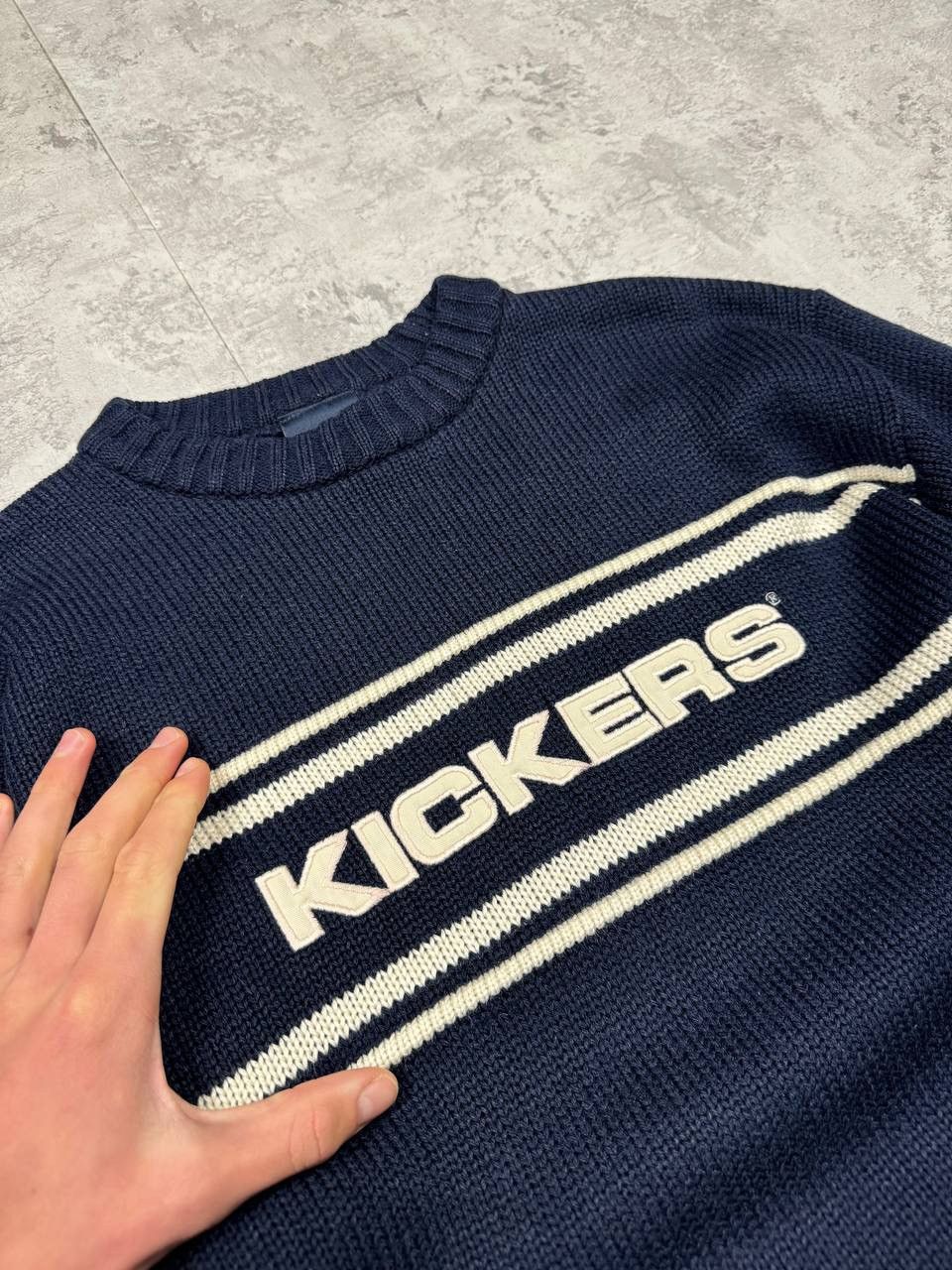 Kickers Vintage Kickers Blue Sweater Big Logo Size S Size US S / EU 44-46 / 1 - 6 Thumbnail