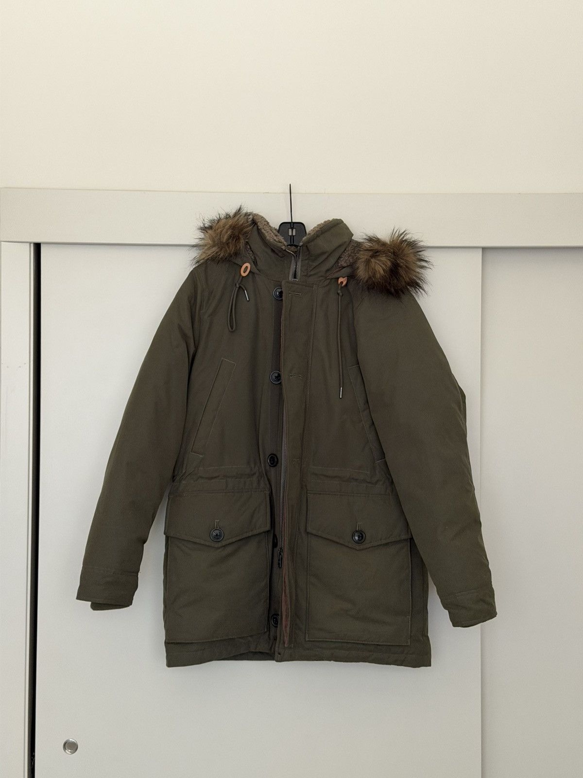 Abercrombie & Fitch Abercrombie & Fitch Olive Parka Jacket (Down Insulated) Size US M / EU 48-50 / 2 - 1 Thumbnail