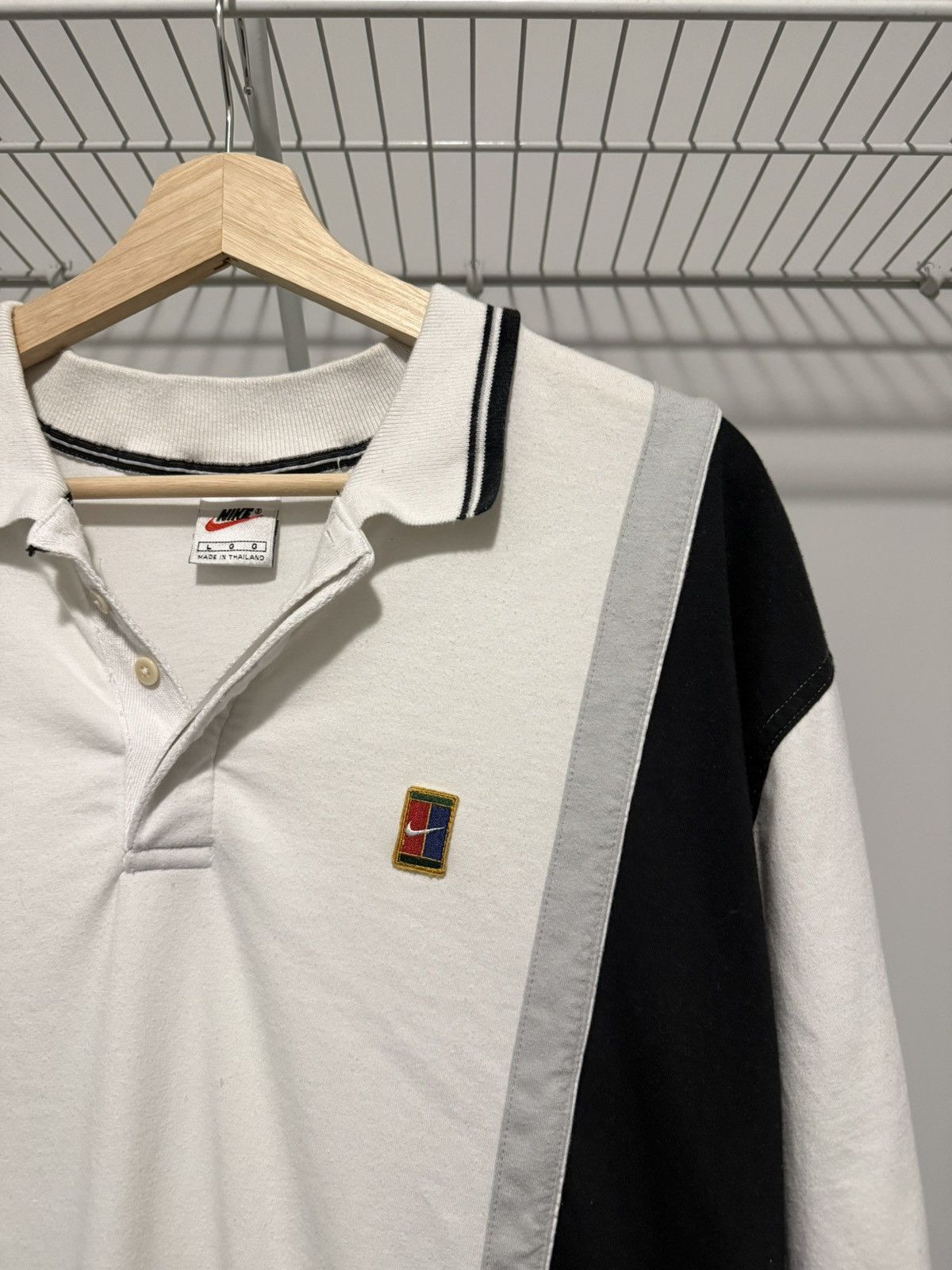 Nike × Vintage Vintage Nike Tennis Polo Size US L / EU 52-54 / 3 - 2 Thumbnail