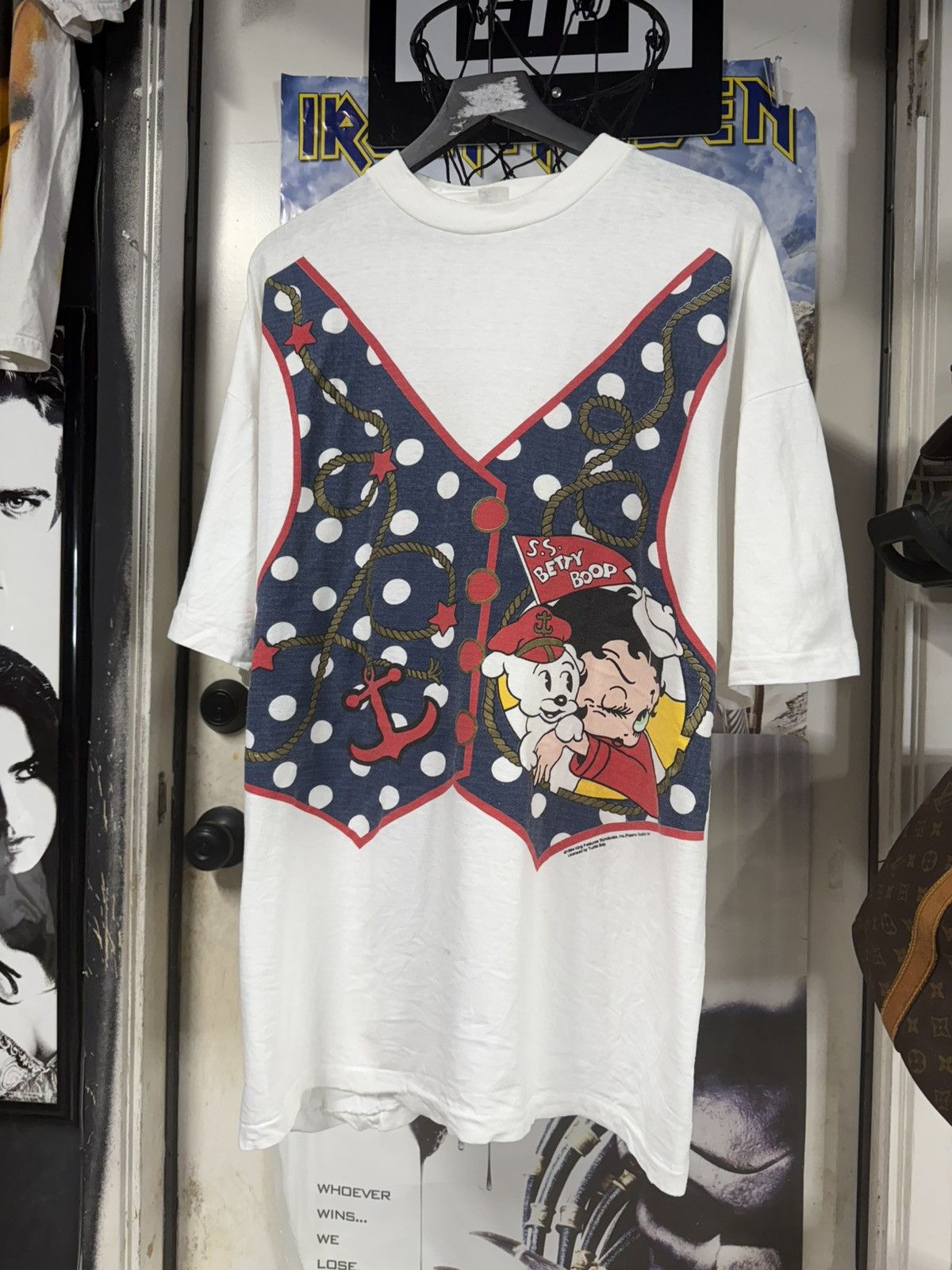 Vintage Vintage 90’s Betty Boop Sailor Tee Shirt 2XL Size US XXL / EU 58 / 5 - 8 Thumbnail