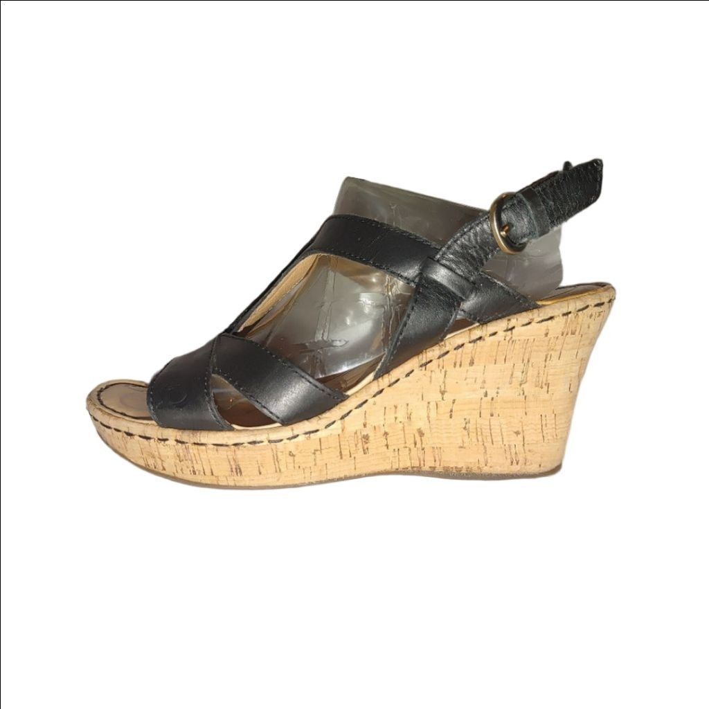 Born Born Bernese Cage Wedge Sandal Size 6M Size US 6 / IT 36 - 1 Thumbnail