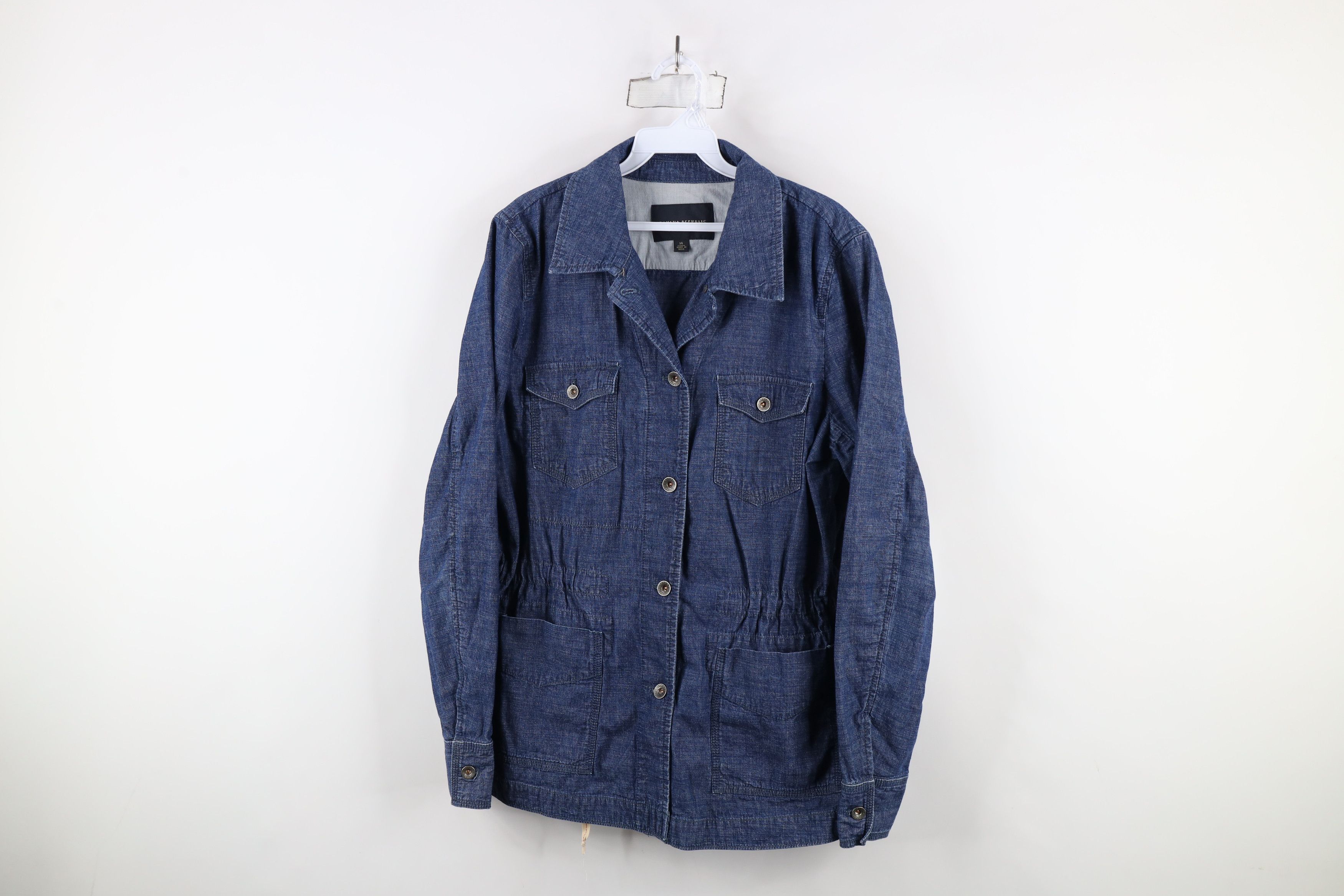 Banana Republic × Vintage Bananan Republic Denim Button Shirt Jacket Jac Shirt Blue Size XL / US 12-14 / IT 48-50 - 1 Thumbnail