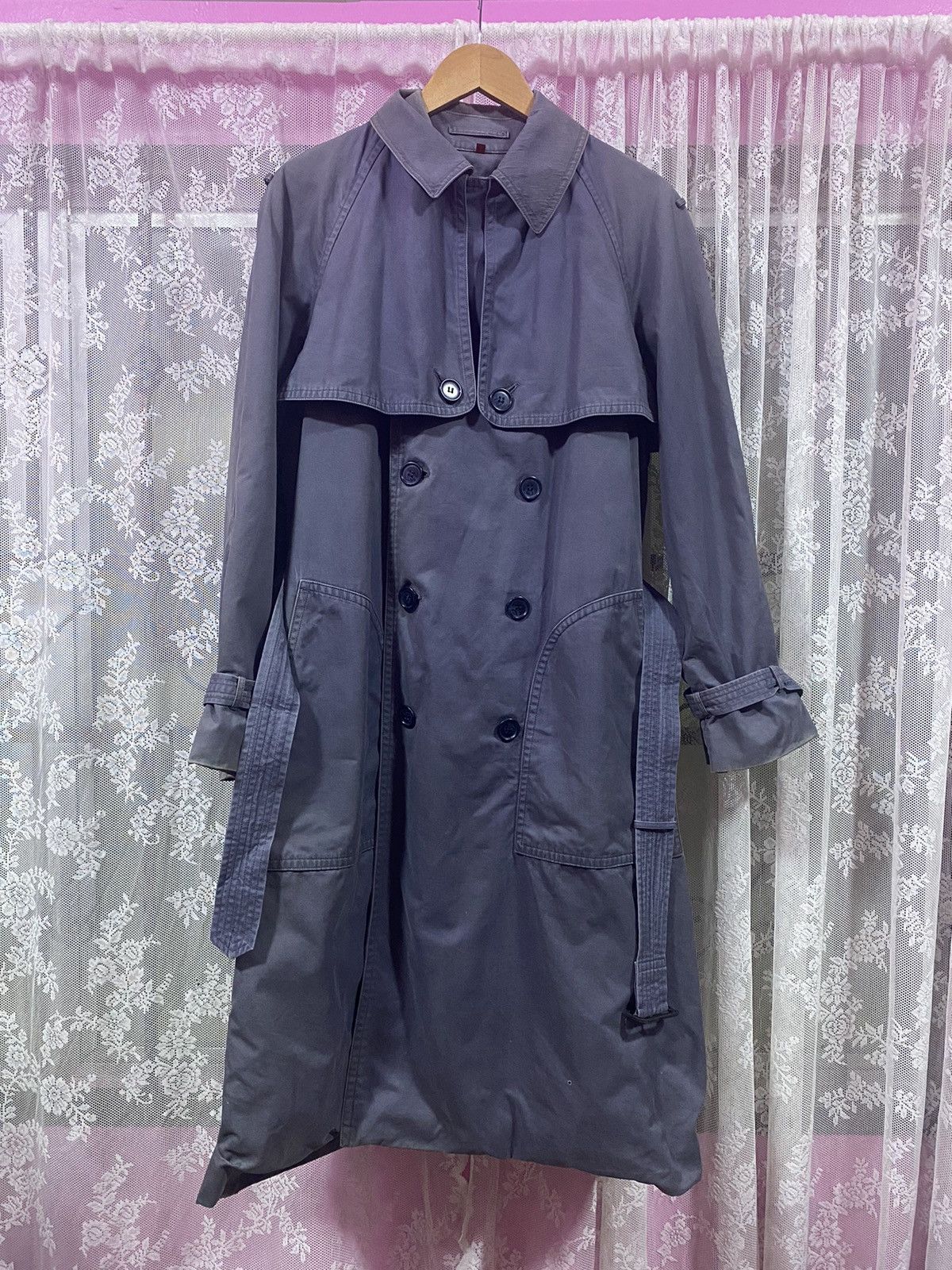 Hedi Slimane Yves Saint Laurent Double Breasted Trench Coat Size US L / EU 52-54 / 3 - 1 Thumbnail