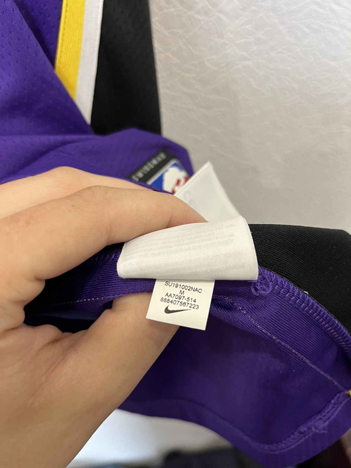 NBA Nike Lakers James Lebron Purple Jersey Shirt NBA 2019 Size US M / EU 48-50 / 2 - 6 Thumbnail