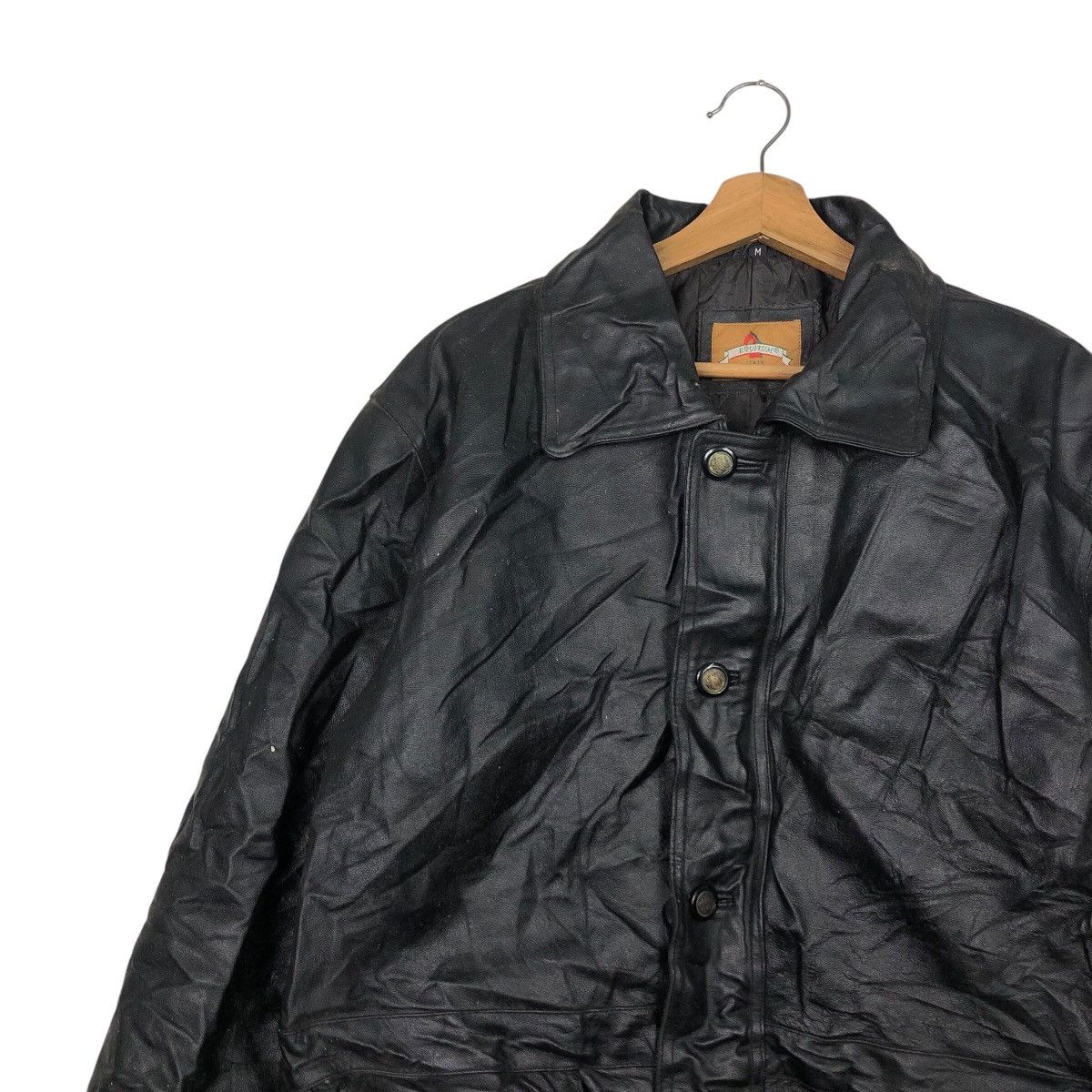Japanese Brand 📌Vintage Leather Jacket Equitum Italy Blanket Issey Miyake Size US M / EU 48-50 / 2 - 8 Thumbnail