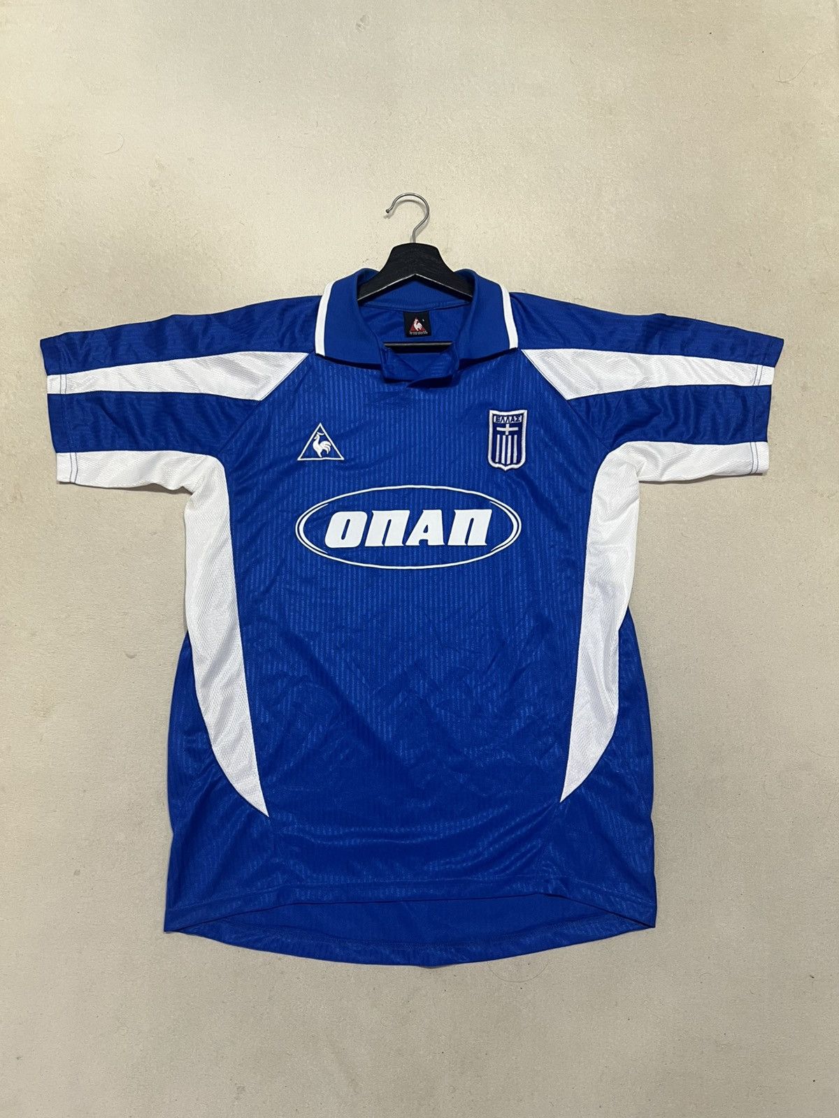Le Coq Sportif Greece 2002 Le coq Home Jersey Size US L / EU 52-54 / 3 - 1 Thumbnail