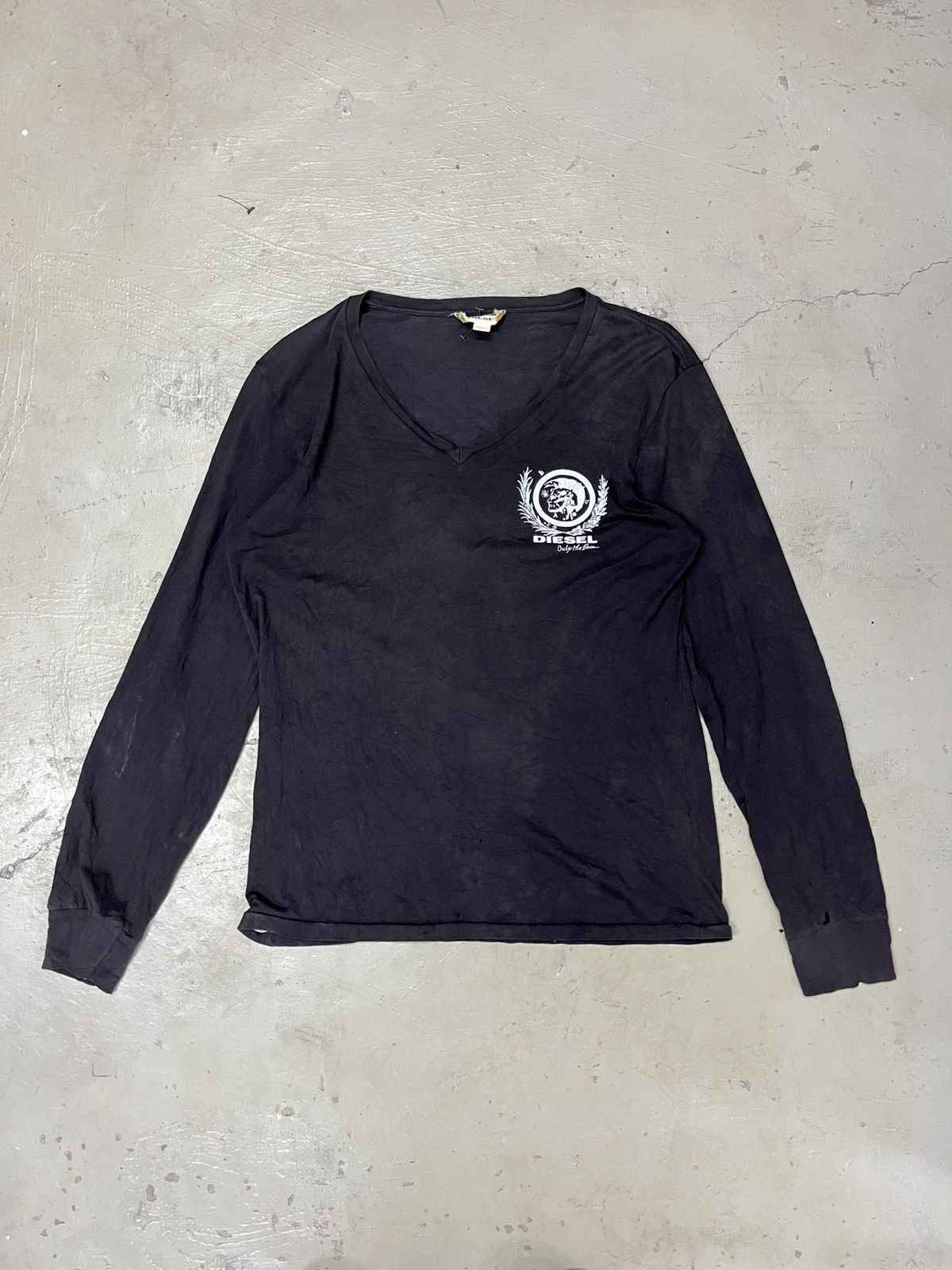 Diesel Vintage Diesel Punk Faded Distressed Long Sleeve Shirt Size US M / EU 48-50 / 2 - 2 Thumbnail