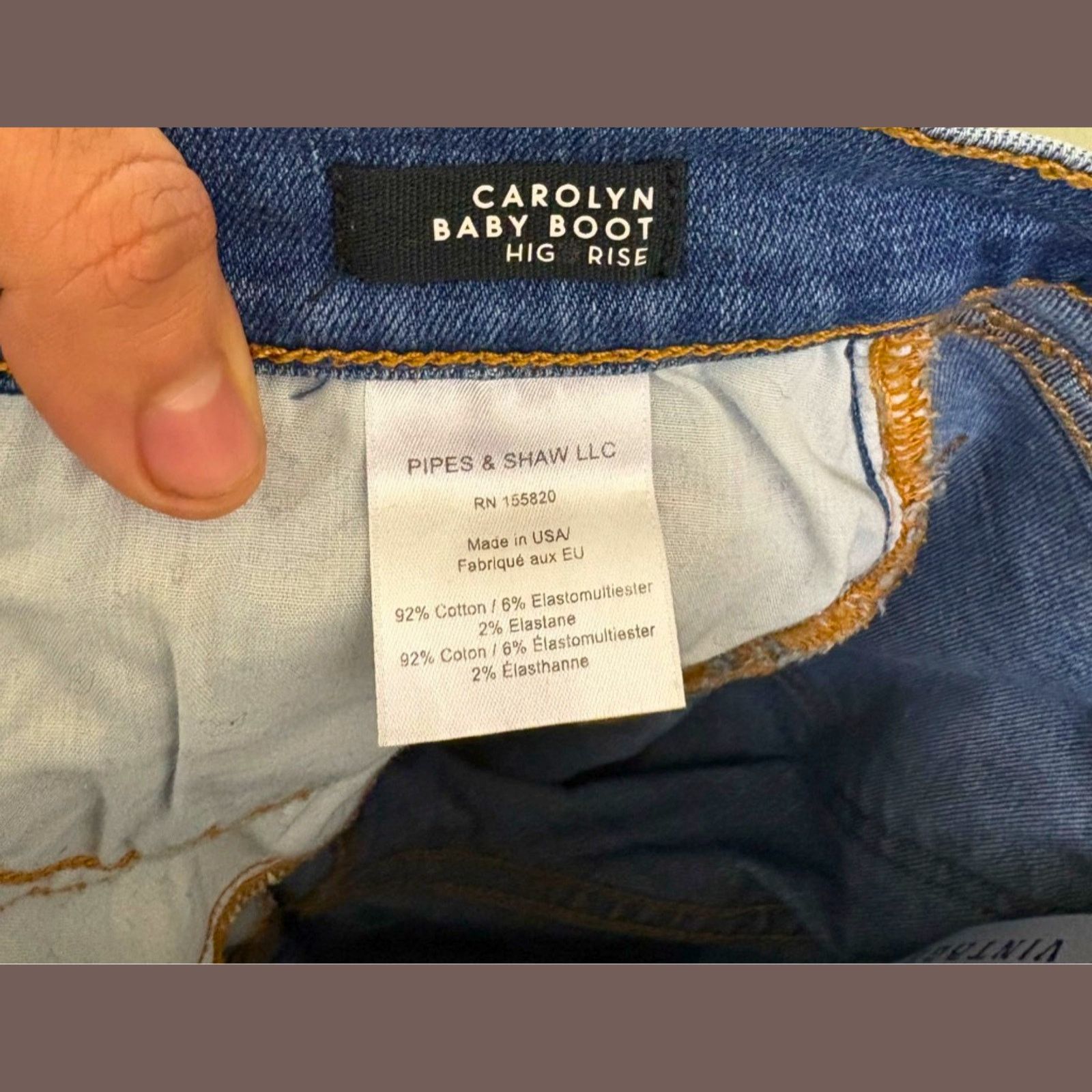 Veronica Beard Bootcut Denim Jeans | Veronica Beard Baby Boot 28 USA Size 28" / US 6 / IT 42 - 2 Thumbnail