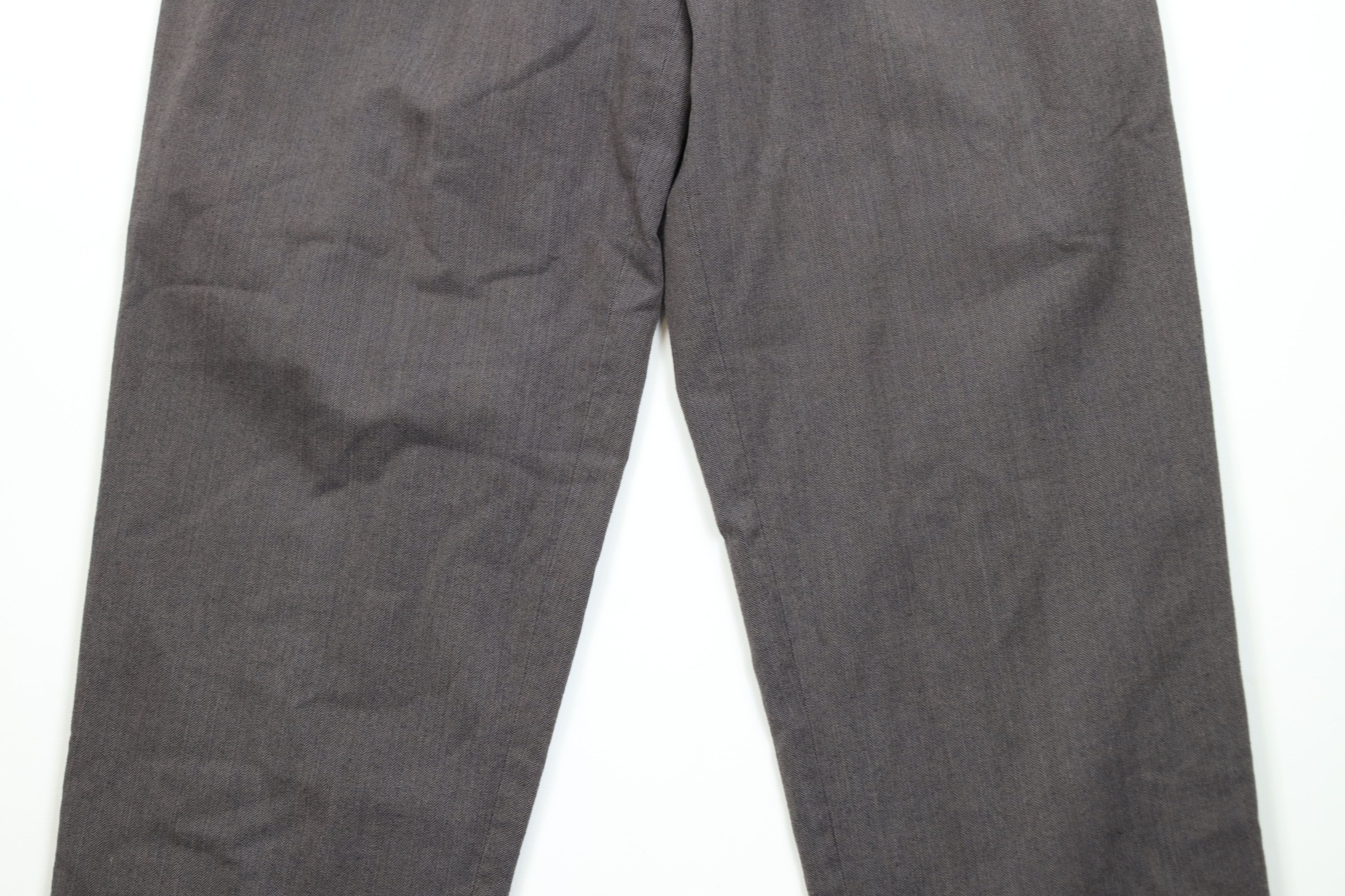 Vintage Vintage 90s Streetwear Wide Leg Chino Pants Herringbone Size US 34 / EU 50 - 3 Thumbnail