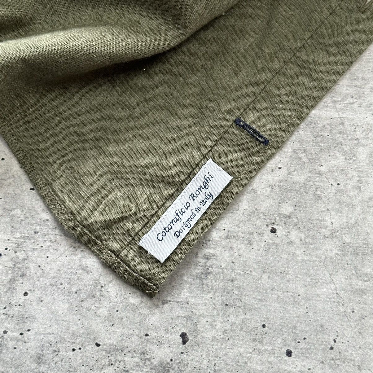 Designer Joop Jeans Shirt Hanjo-W Khaki Linen Cotton Men’s Size M Size US M / EU 48-50 / 2 - 16 Thumbnail