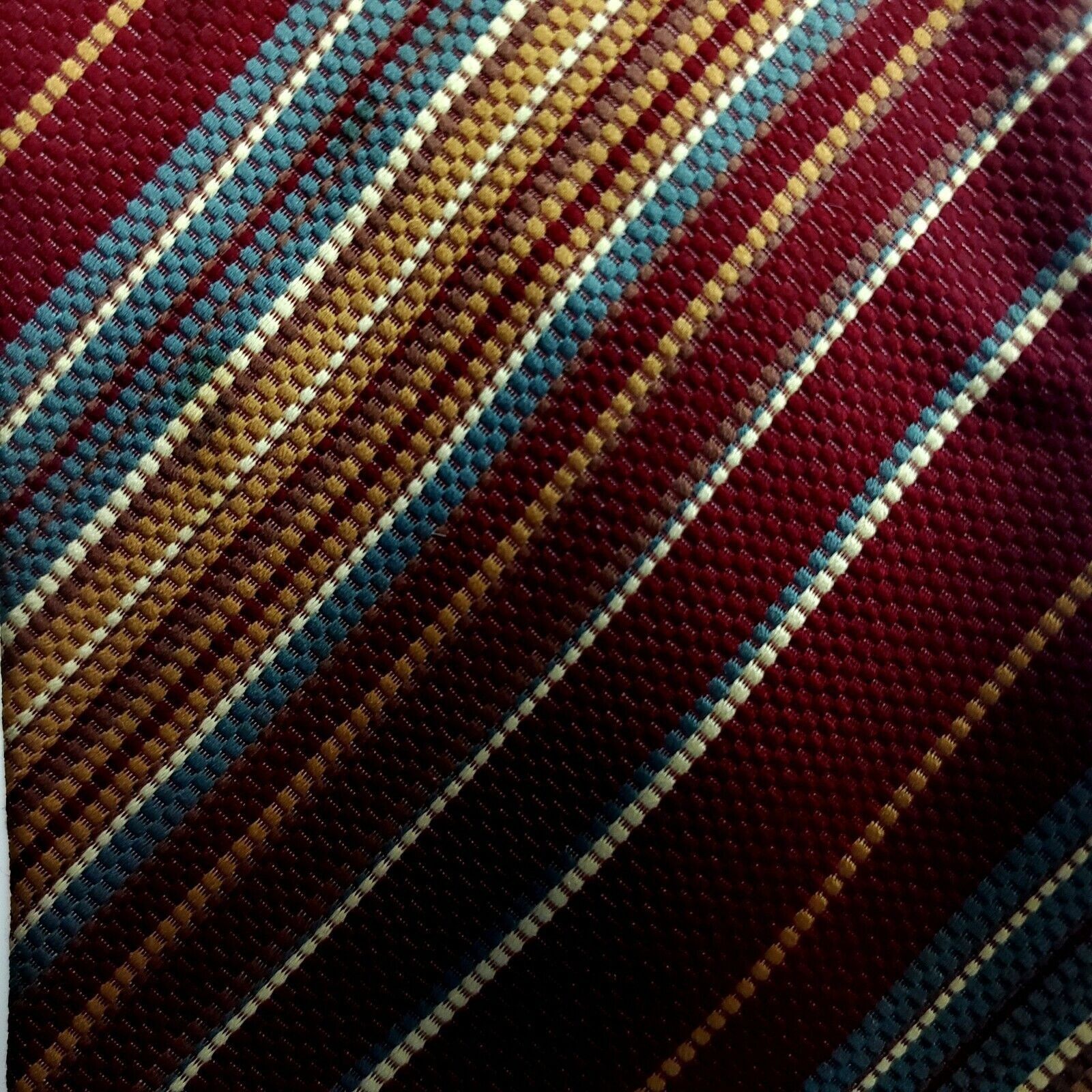 Joseph Abboud Joseph Abboud Red Striped Silk Tie Italy Classic Size ONE SIZE - 2 Thumbnail