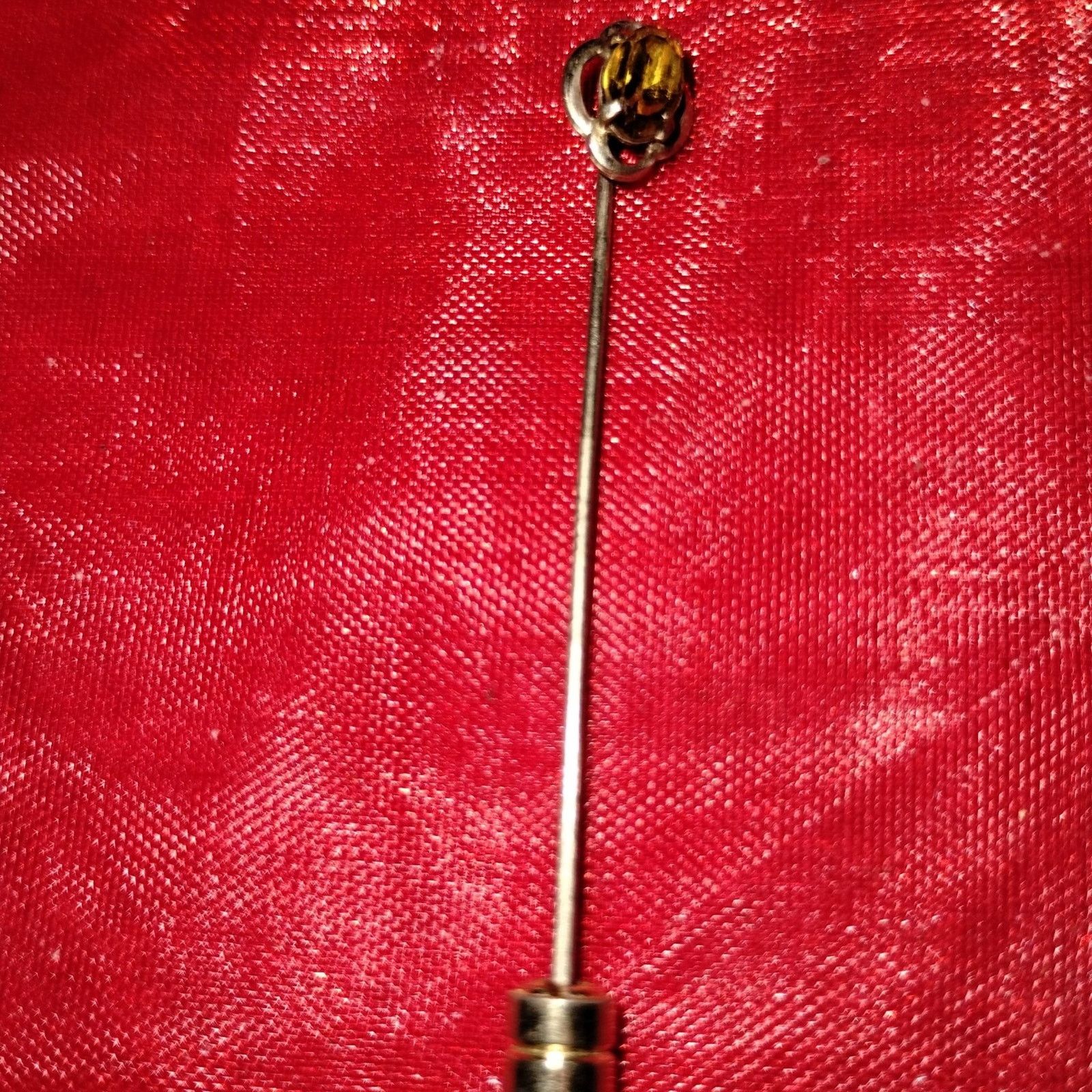 Vintage Beautiful unique golden Amber stick pin Size ONE SIZE - 2 Thumbnail
