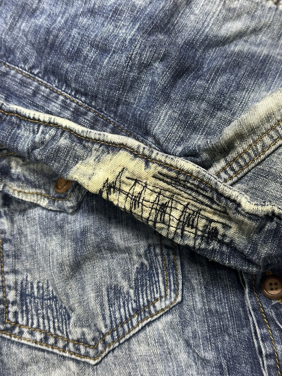 Kapital 00s Distress Style Buckaro Denim Patchwork. Size US L / EU 52-54 / 3 - 11 Thumbnail