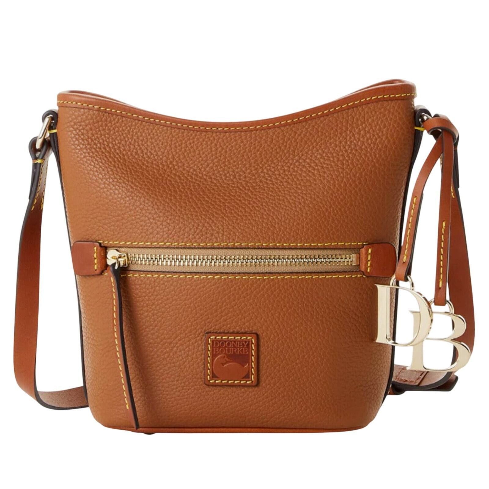 Dooney & Bourke Dooney & Bourke Small Crossbody Bag - Pebble Leather Caramel Size ONE SIZE - 1 Thumbnail