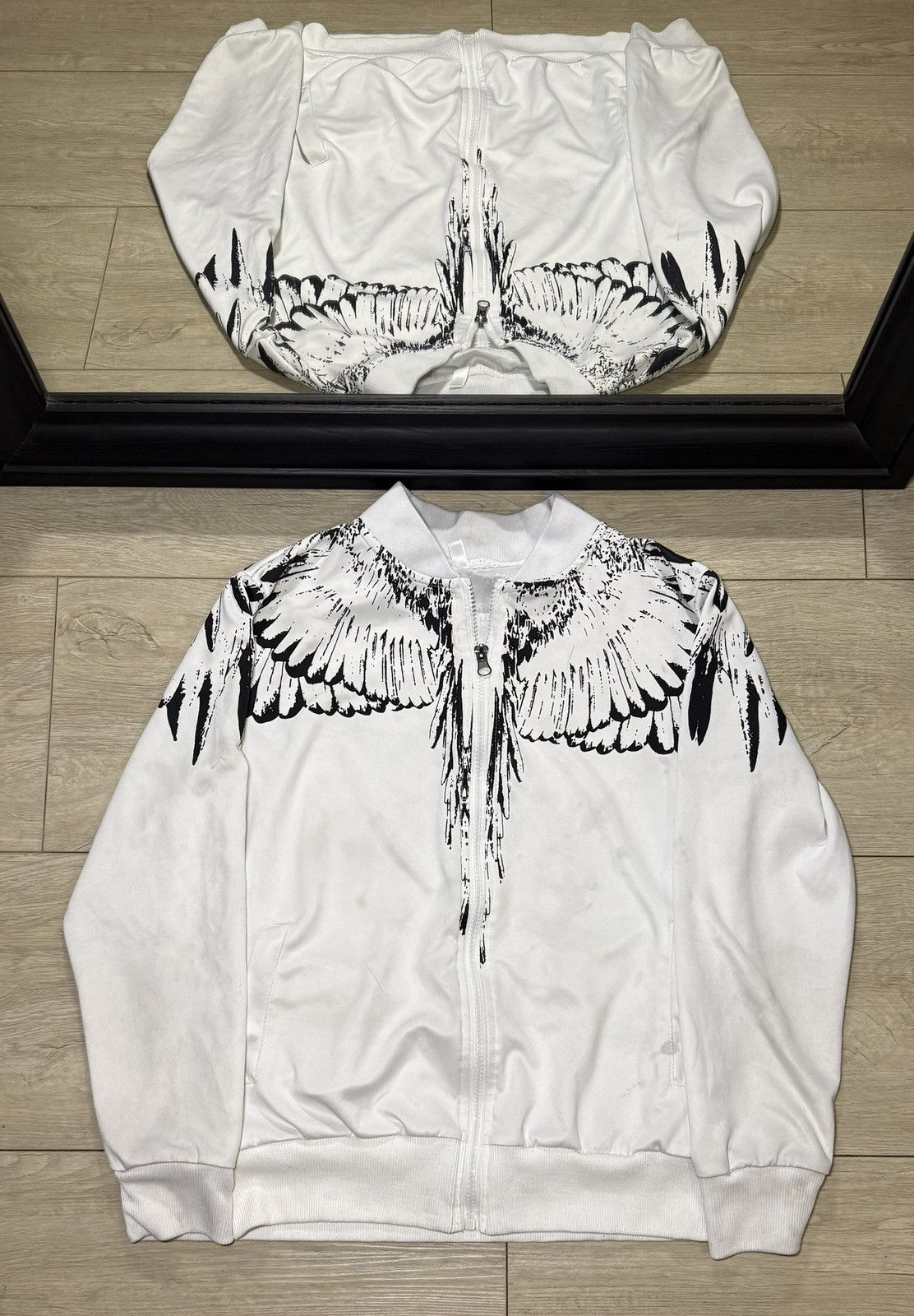 Affliction Y2K 2000s Women’s Winged AOP Asali Track Suit Zip Up Jacket Size M / US 6-8 / IT 42-44 - 1 Thumbnail