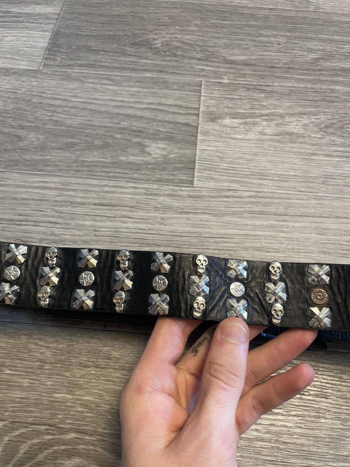 Japanese Brand Vintage Skulls Studded Punk Belt Y2K Size ONE SIZE - 10 Thumbnail