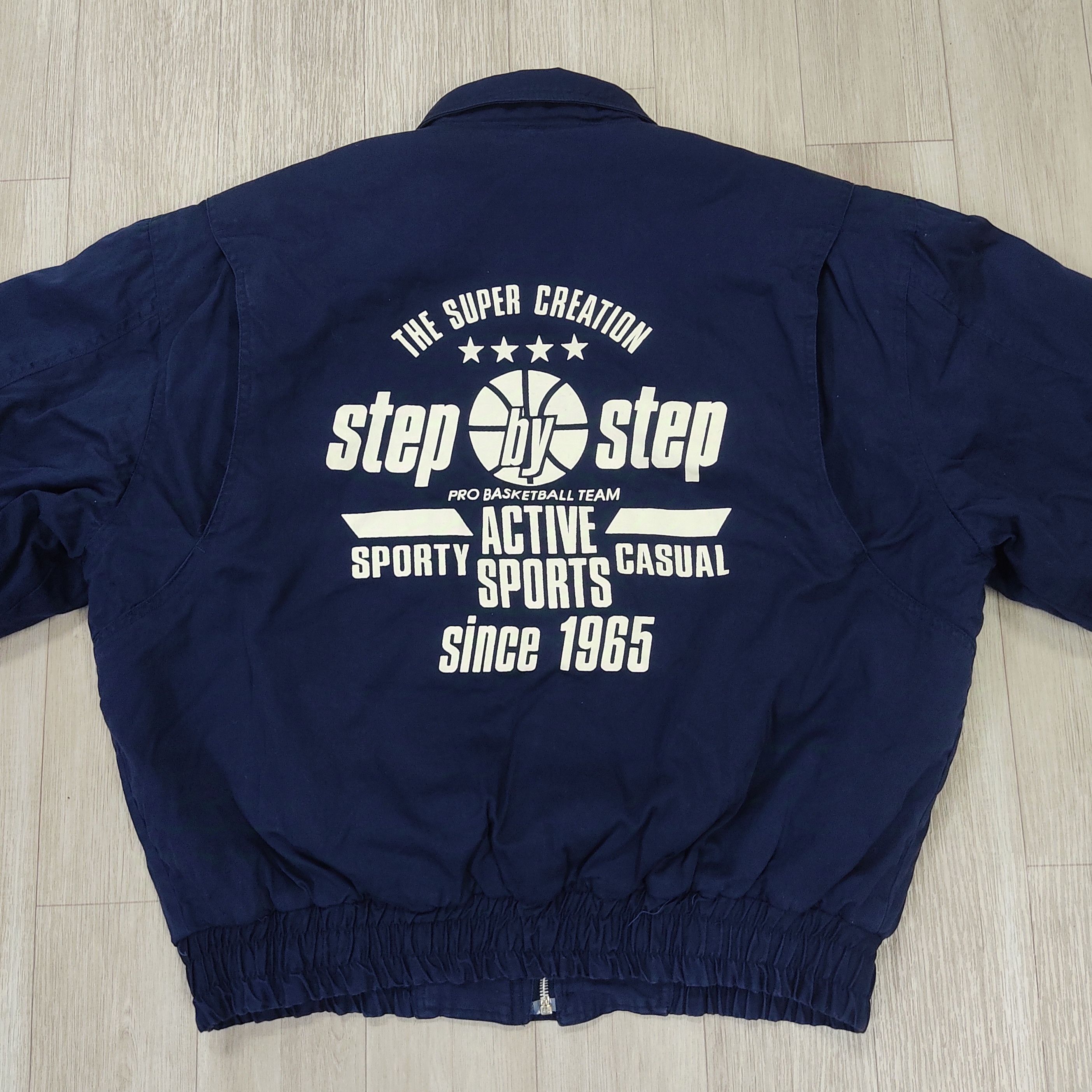 Gear for Sports Vintage Swooplex 90s STEP by STEP Basketball Bomber Jacket Size US M / EU 48-50 / 2 - 4 Thumbnail