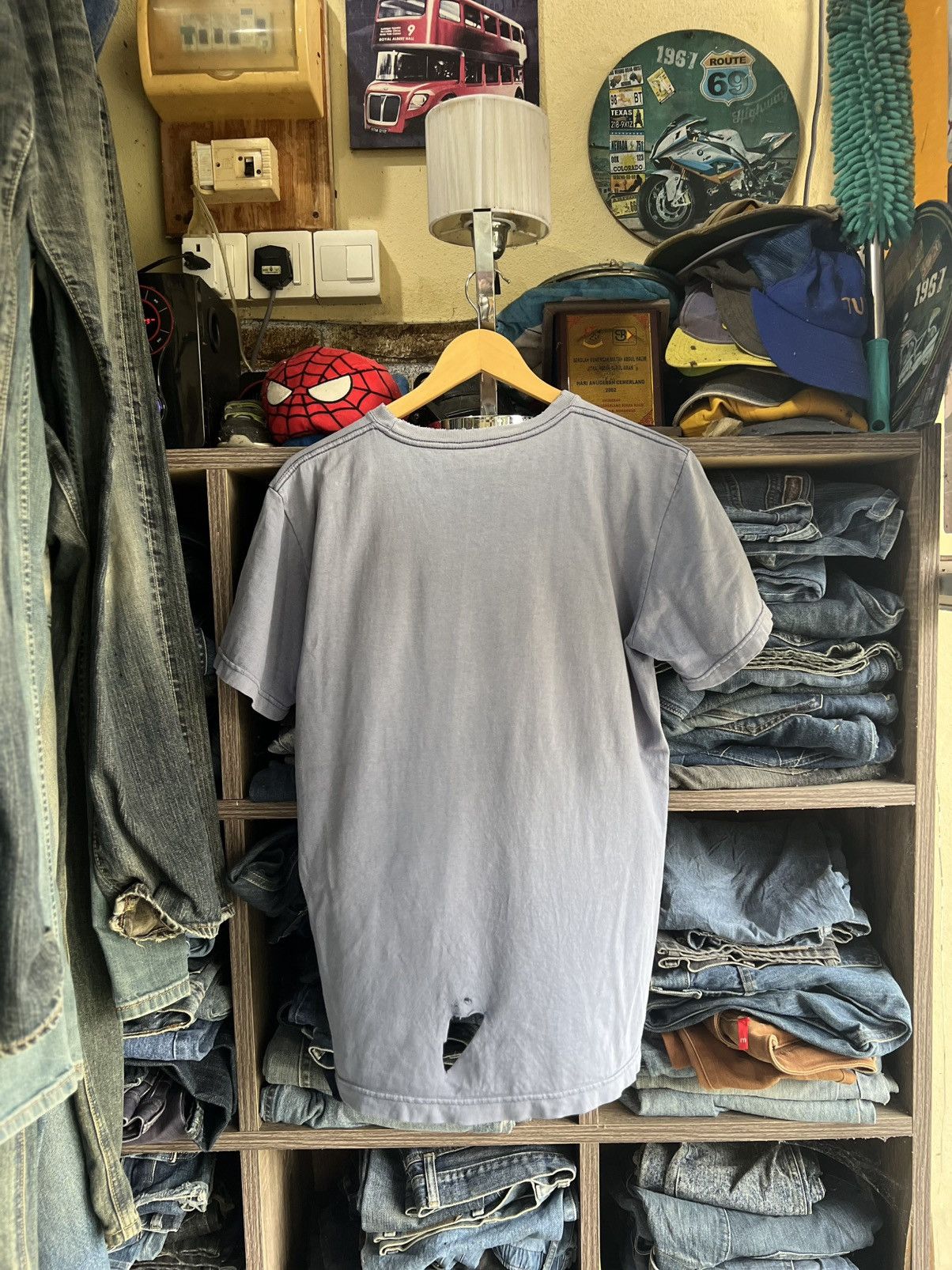Alpha Industries 🔥Sun Faded Vintage Alpha Industries US Navy Tee Size US M / EU 48-50 / 2 - 2 Thumbnail