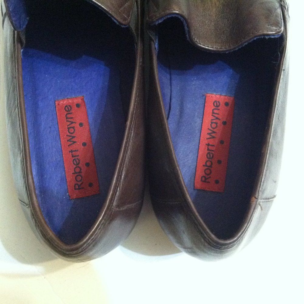 Robert Wayne ROBERT WAYNE MENS BROWN LEATHER DRESS SHOES SIZE: 9.5M Size US 9.5 / EU 42-43 - 4 Thumbnail