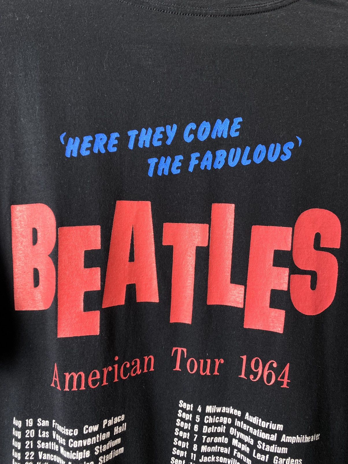 Band Tees Vintage Style 1964 The Beatles American Tour Band T Shirt Size US XL / EU 56 / 4 - 8 Thumbnail