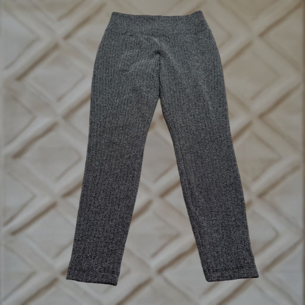 Athleta Athleta Leggings Womens Small Gray High Rise Delancey Herringbone Active NWOT Size 28" / US 6 / IT 42 - 1 Thumbnail