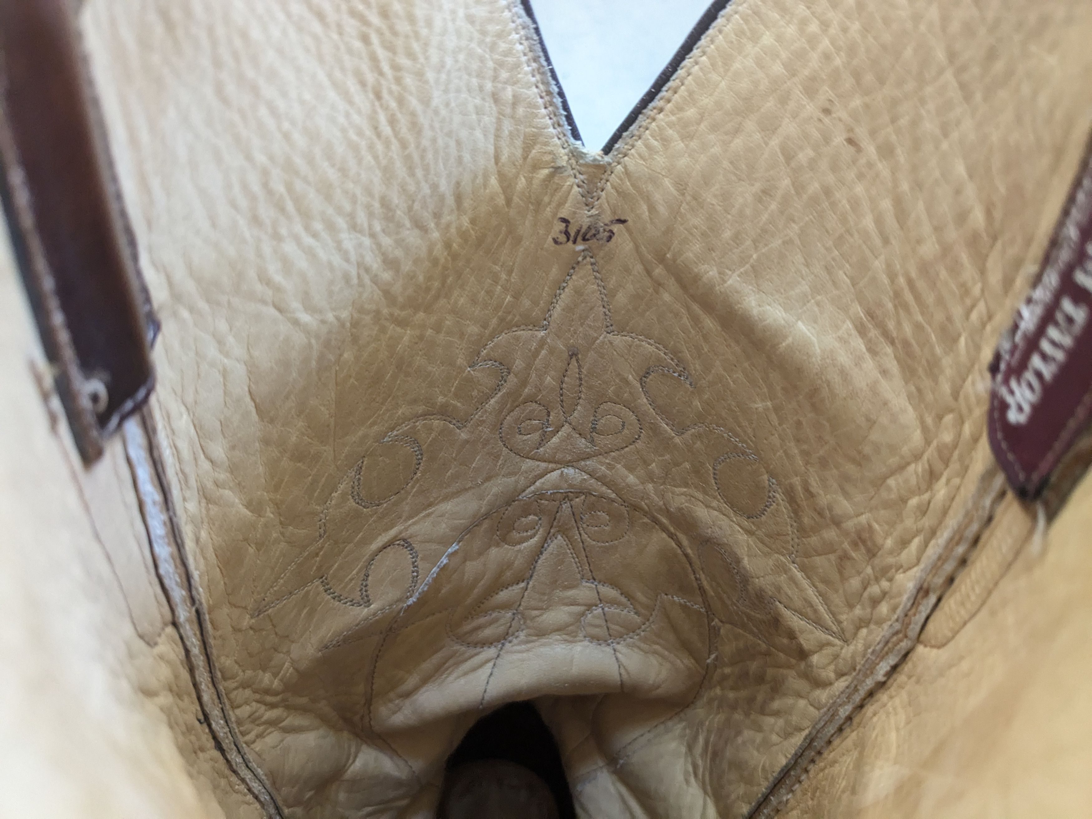 Genuine Leather Tom Taylor Cowboy Boots 9.5 Brown Leather USA Botas Size US 9.5 / EU 42-43 - 5 Thumbnail