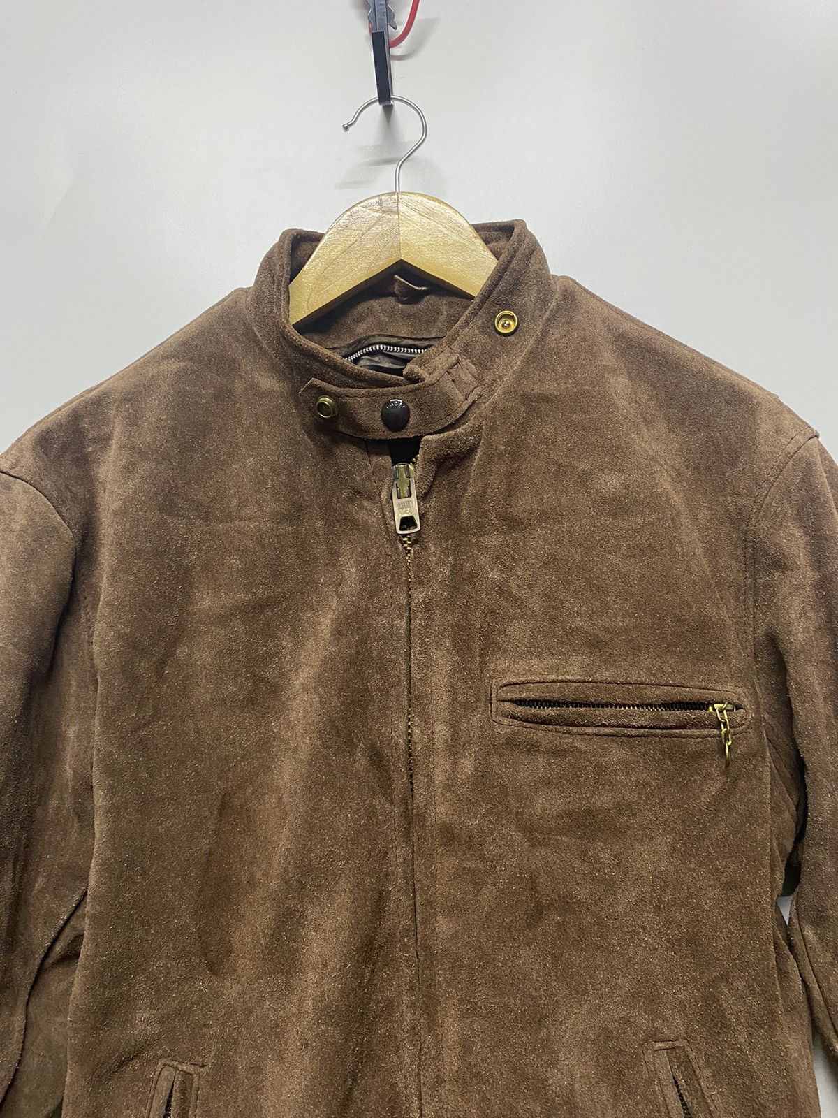 Schott Vtg Schott Leather Riders Trucker Jacket Suede Size 38 Brown Size US XL / EU 56 / 4 - 9 Thumbnail