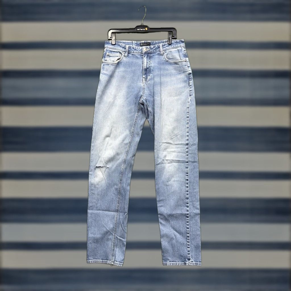 Vintage American Tall Jeans Mens 32x36 Carman Tapered Fit Light Wash Denim 5-Pocket Blue Mens Jeans Tapered Fit Carman 32x36 Size US 32 / EU 48 - 1 Thumbnail