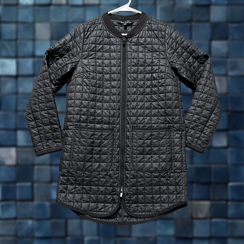 Athleta Athleta Grandview Primaloft Shell Jacket Womens XS Black Nylon Wind-Resistant Mediumweight Softshell Zip Front Size XS / US 0-2 / IT 36-38 - 1 Thumbnail