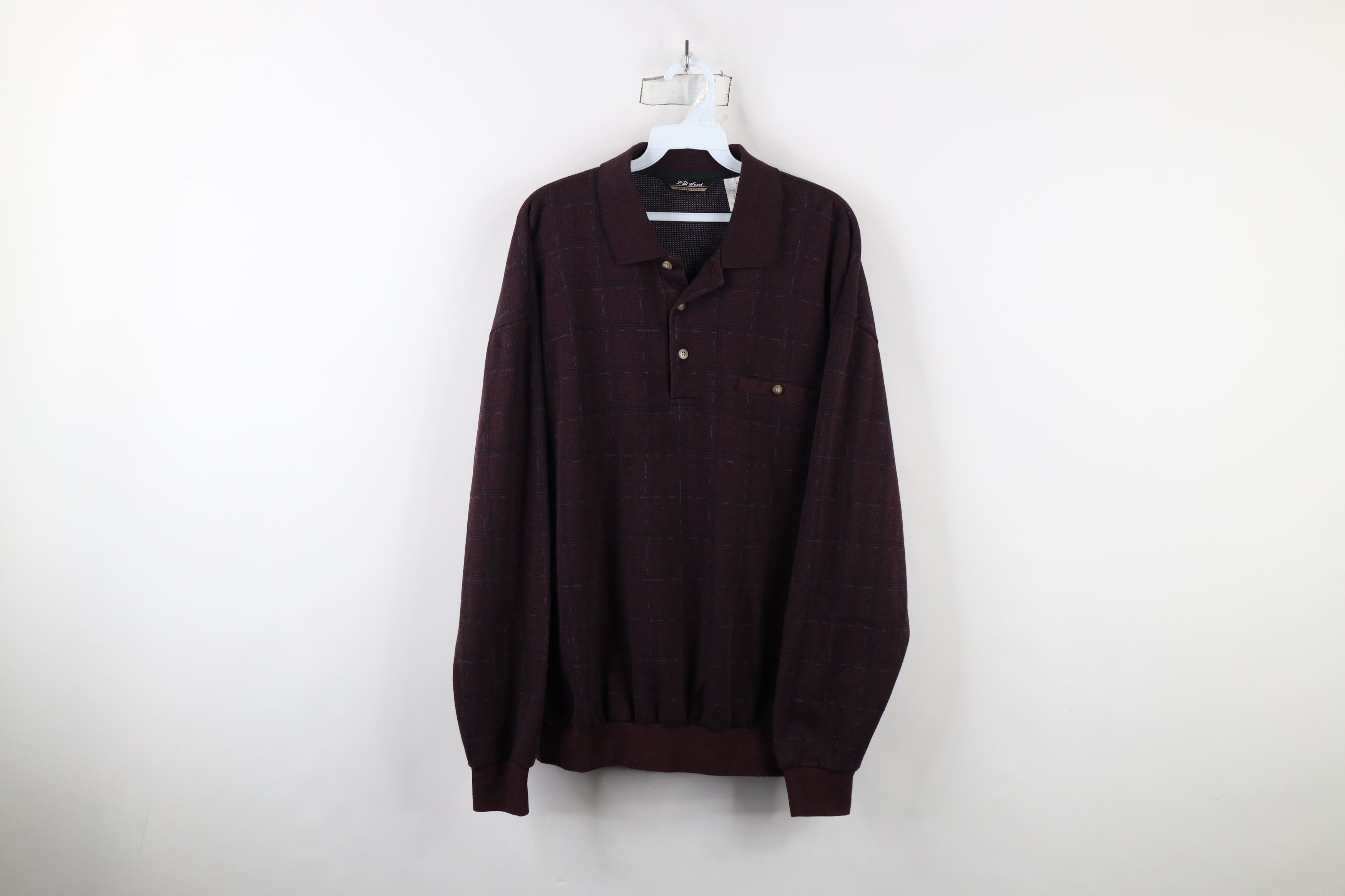 Vintage Vintage 90s Streetwear Knit Collared Pullover Polo Shirt Size US XL / EU 56 / 4 - 1 Thumbnail