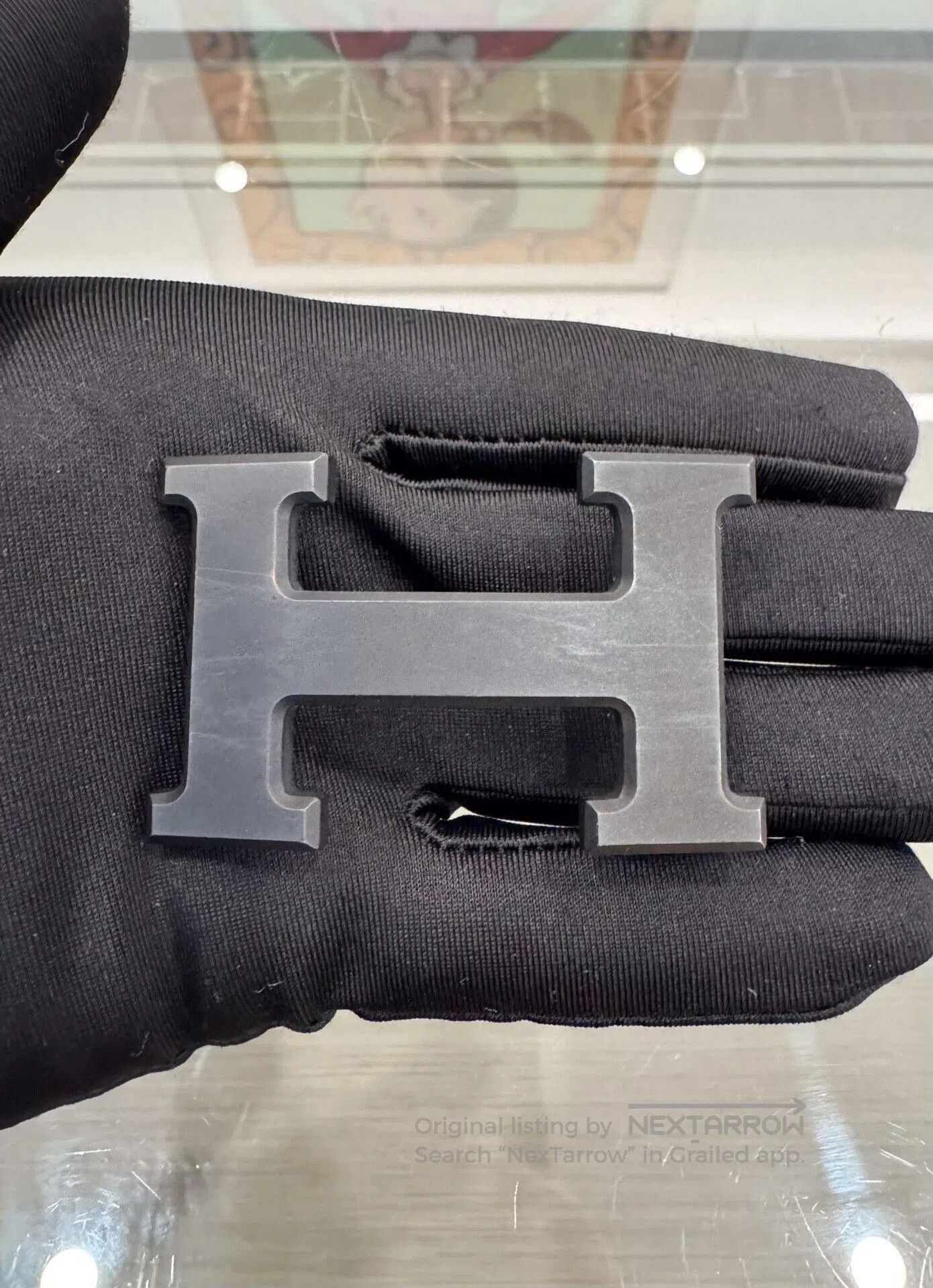 Hermes Hermes Black & Chocolate H Buckle Belt 85. Size ONE SIZE - 7 Thumbnail
