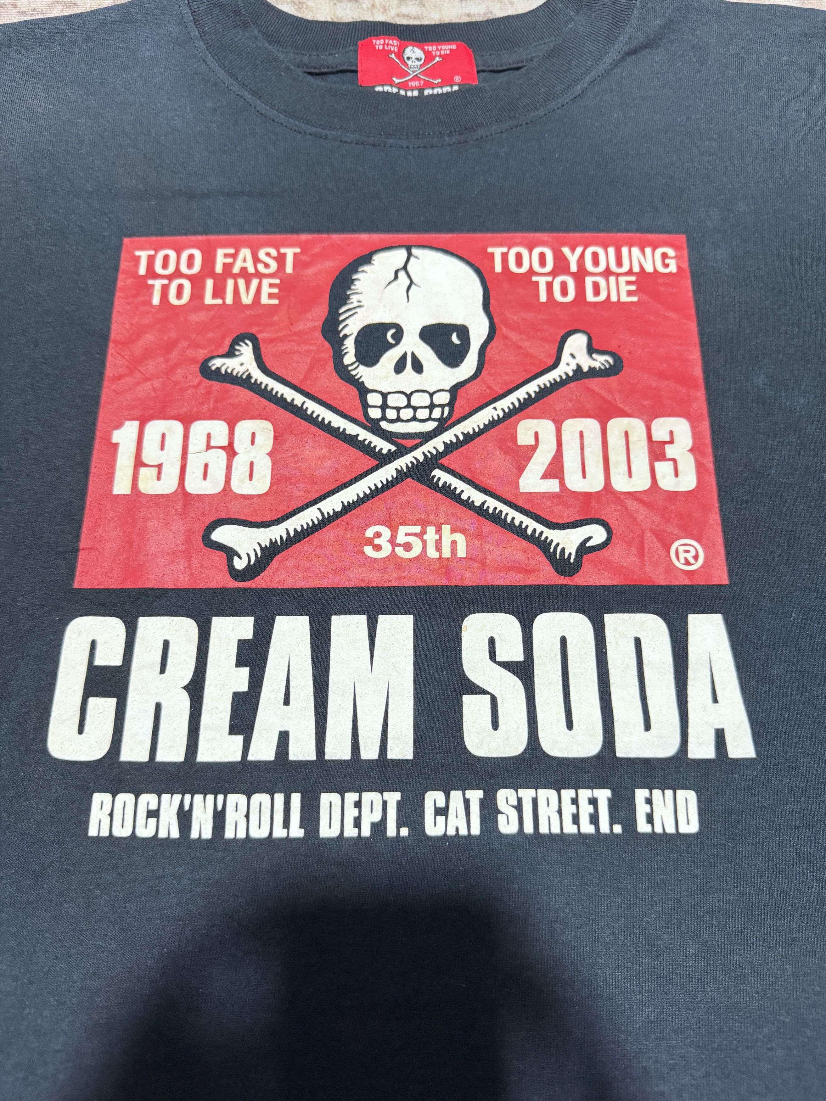 Japanese Brand Vintage Cream Soda Tour T shirt Rock N Roll Department Size US M / EU 48-50 / 2 - 2 Thumbnail