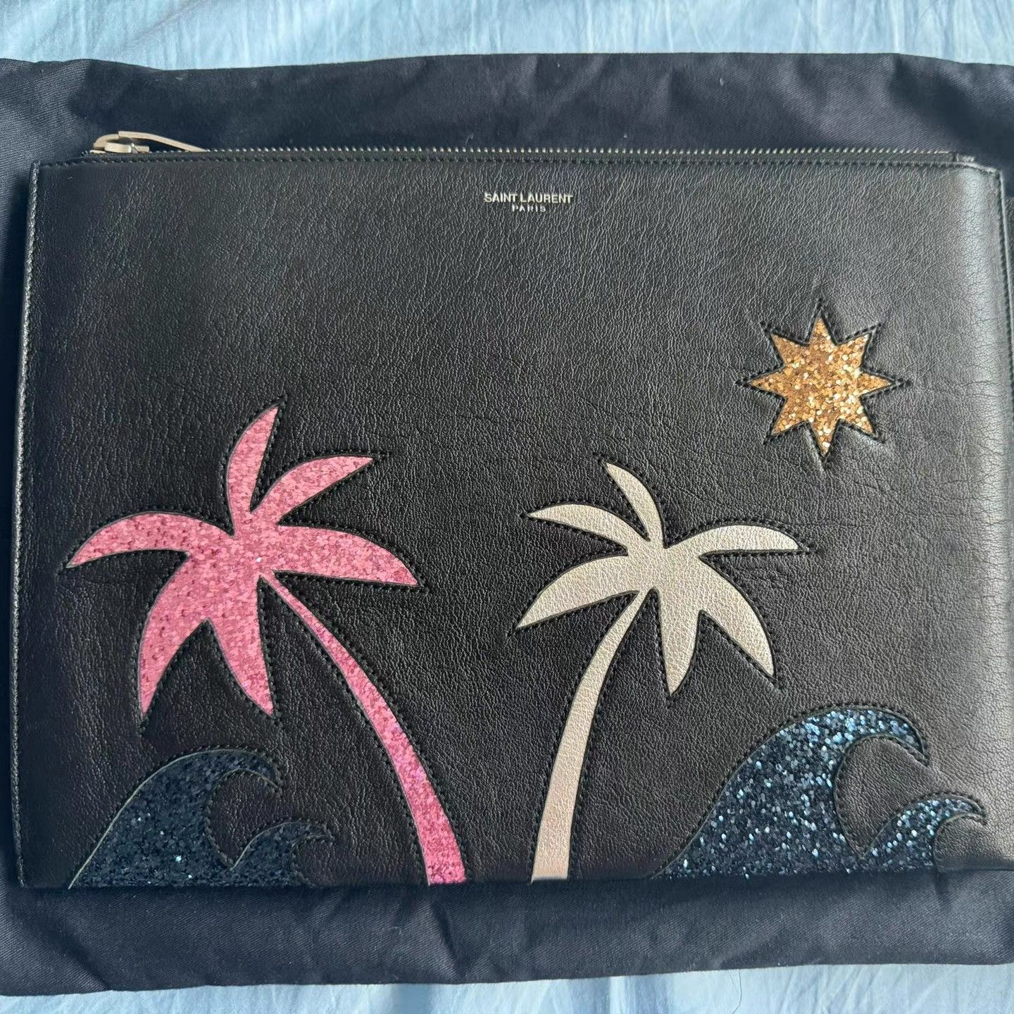Saint Laurent Paris Saint Laurent men's beach coconut tree clutch K33 Size ONE SIZE - 1 Thumbnail