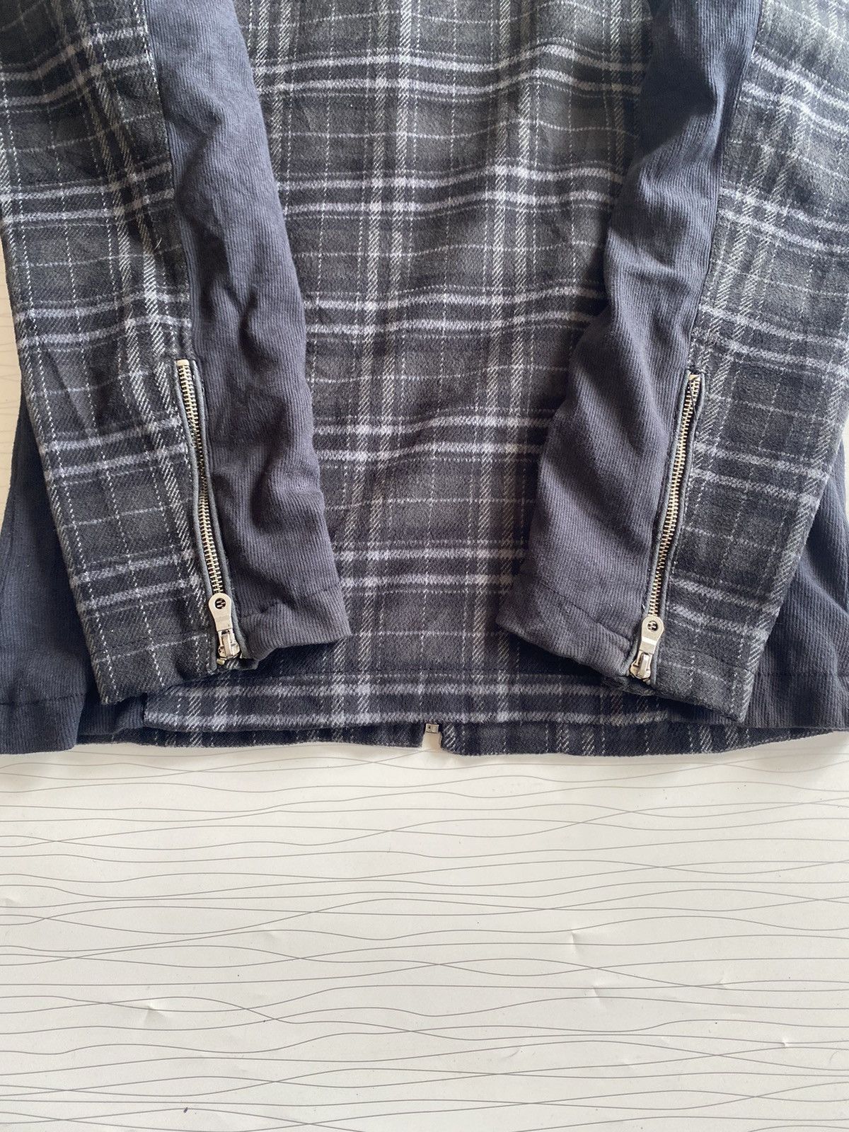 If Six Was Nine × Japanese Brand × Seditionaries Double Focus Grey Tartan Fur Neck Punk Style Wool Jacket Size US L / EU 52-54 / 3 - 13 Thumbnail