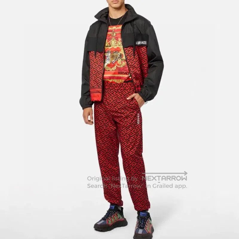 Versace Versace Red Embroidered Men's Casual Pants . Size US 30 / EU 46 - 7 Thumbnail
