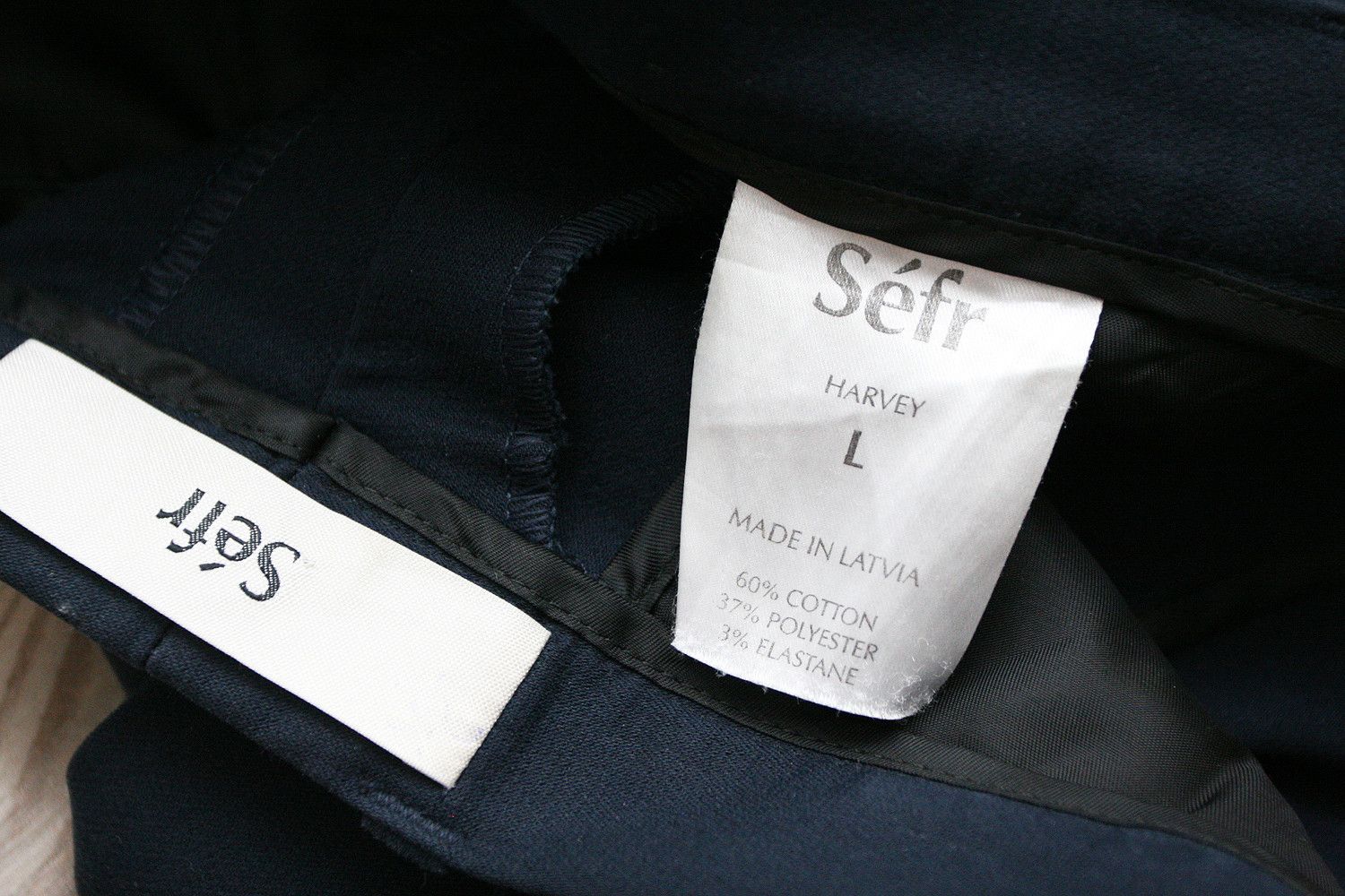 Sefr Sefr Harvey Casual Formal Chino Trousers Navy Blue Pants L Size US 34 / EU 50 - 5 Thumbnail