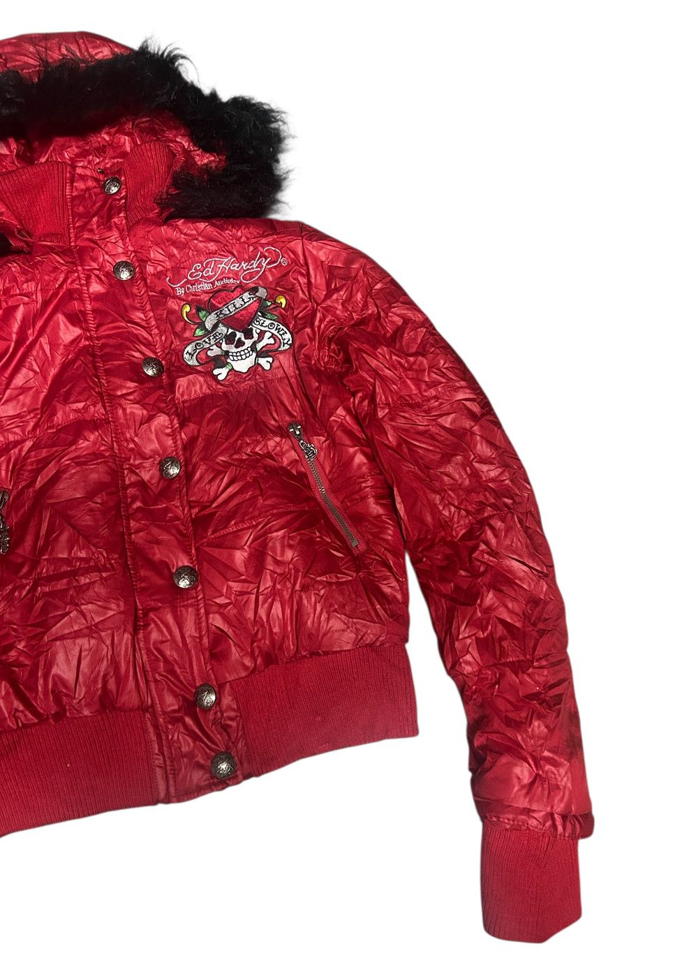 Ed Hardy Rare Ed Hardy fur jacket by christian audigier Size US M / EU 48-50 / 2 - 5 Thumbnail