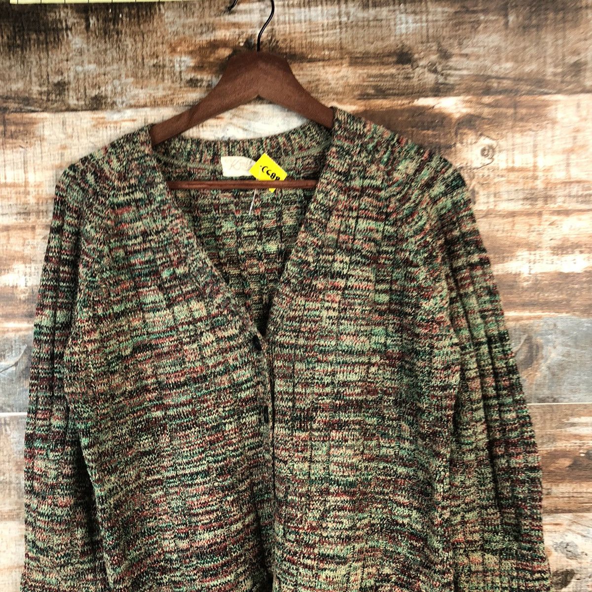Other DL Knit japan vintage Green Cardigan Knitwear #C688 Size M / US 6-8 / IT 42-44 - 5 Thumbnail