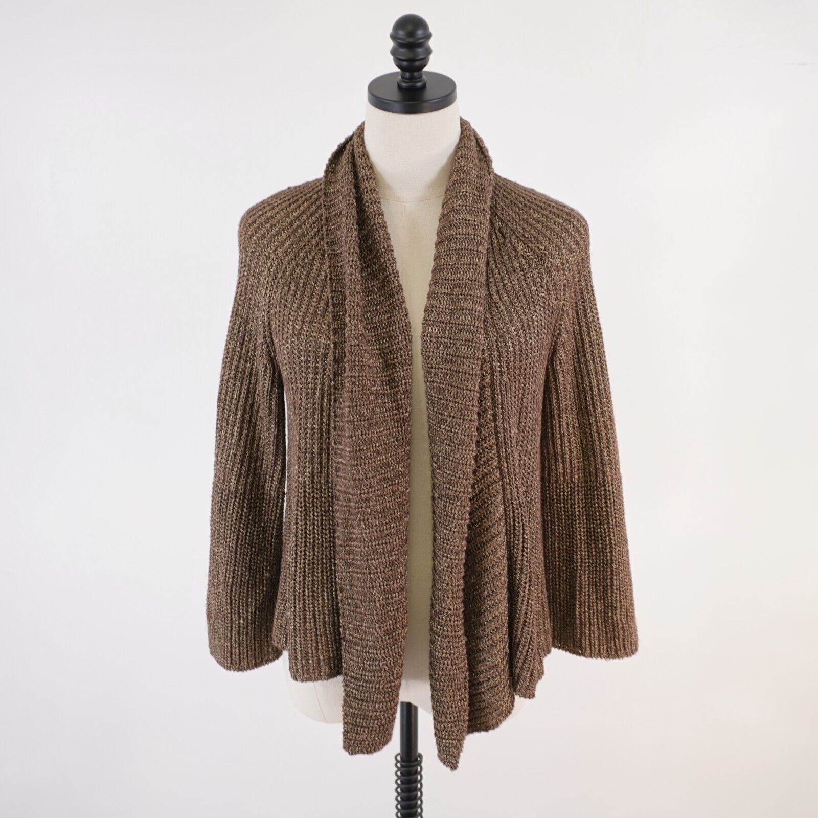 I.N.C INC International Concepts XL Brown Acrylic Nylon Knit Cardi Size XL / US 12-14 / IT 48-50 - 1 Thumbnail