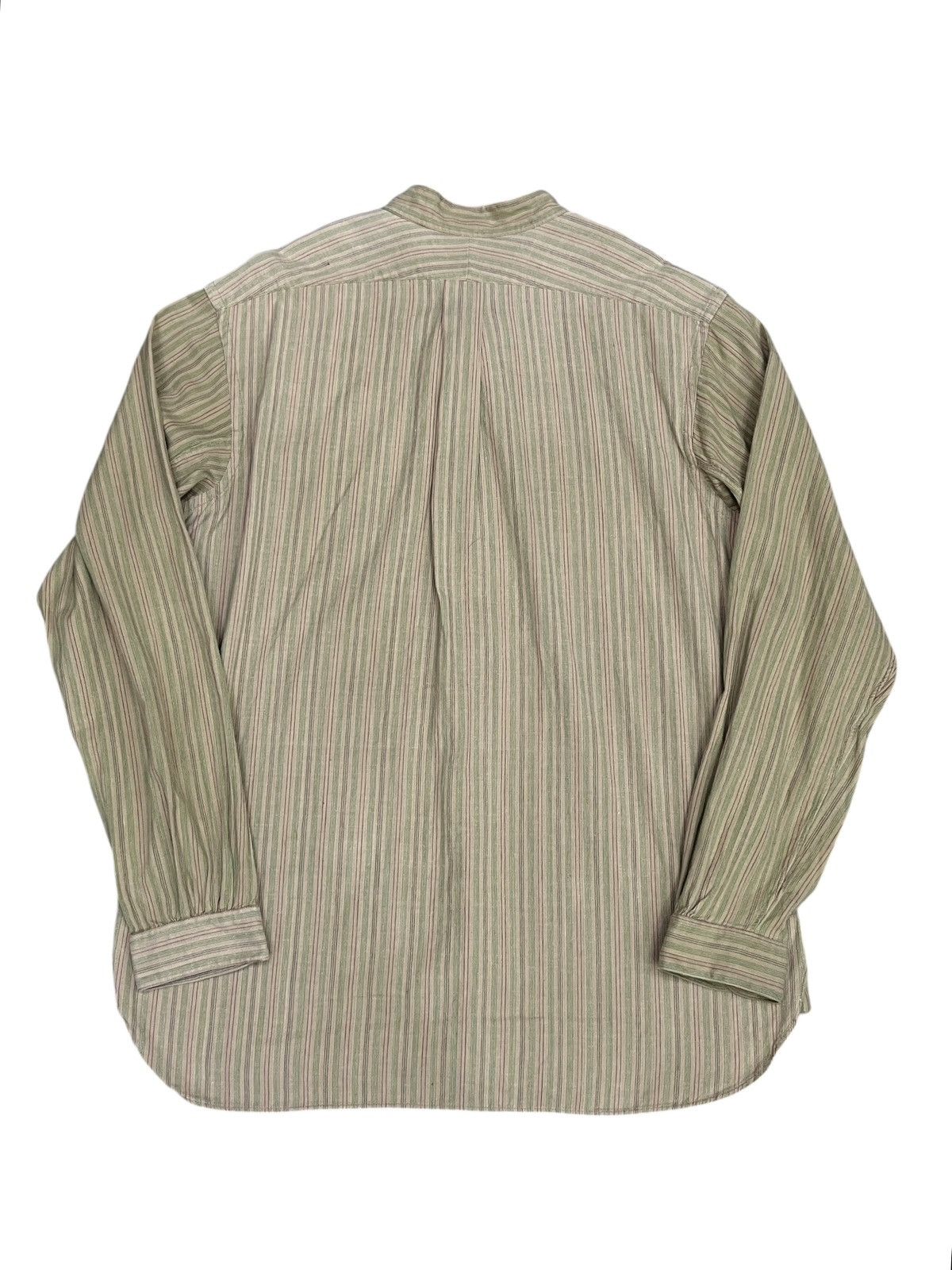 Nepenthes 🔥Vtg Nepenthes New York Pinstripe Mandarin Collar Shirt USA Size US L / EU 52-54 / 3 - 2 Thumbnail