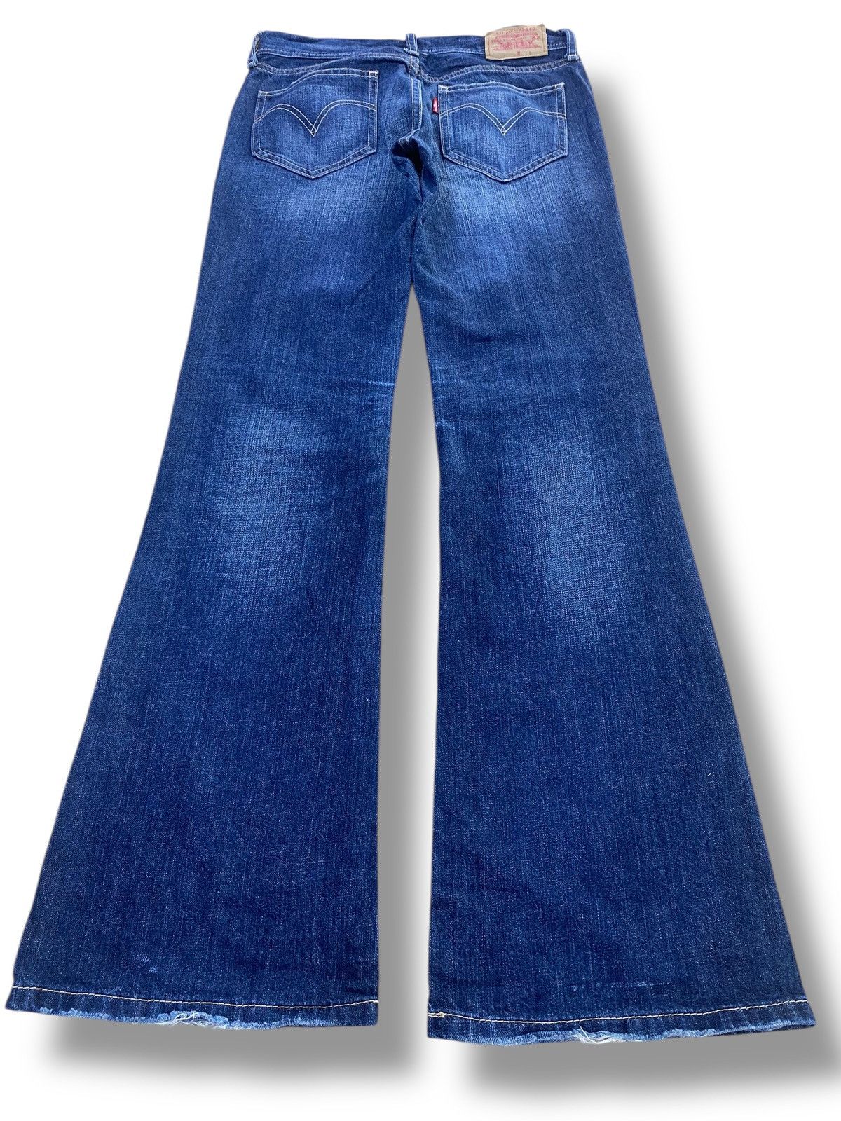 Levi's Levi’s Whiskers Faded Wash Style Flare Jeans Size US 28 / EU 44 - 3 Thumbnail