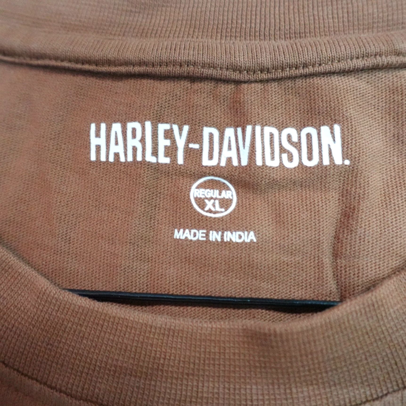 Harley Davidson VINTAGE Harley-Davidson Shirt Long Sleeve Mens L Brown Orange 2005 USA Size US L / EU 52-54 / 3 - 2 Thumbnail