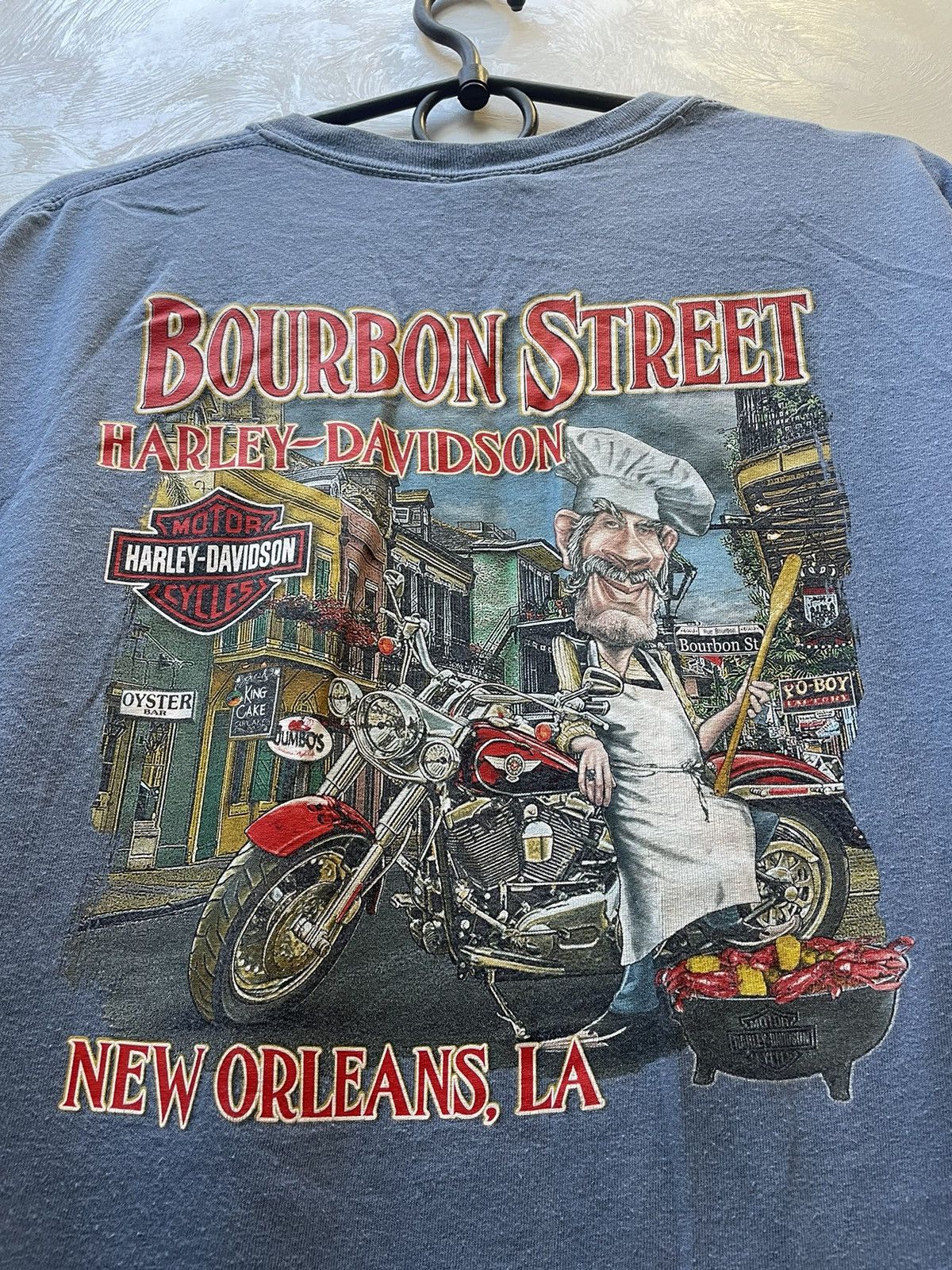 Harley Davidson × Vintage Vintage Harley Davidson shirt moto Size US XL / EU 56 / 4 - 5 Thumbnail