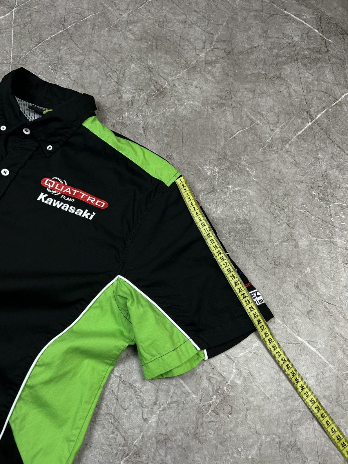 Formula 1 Kawasaki Vintage Racing Button Up Shirt Moto Size US XXL / EU 58 / 5 - 9 Thumbnail