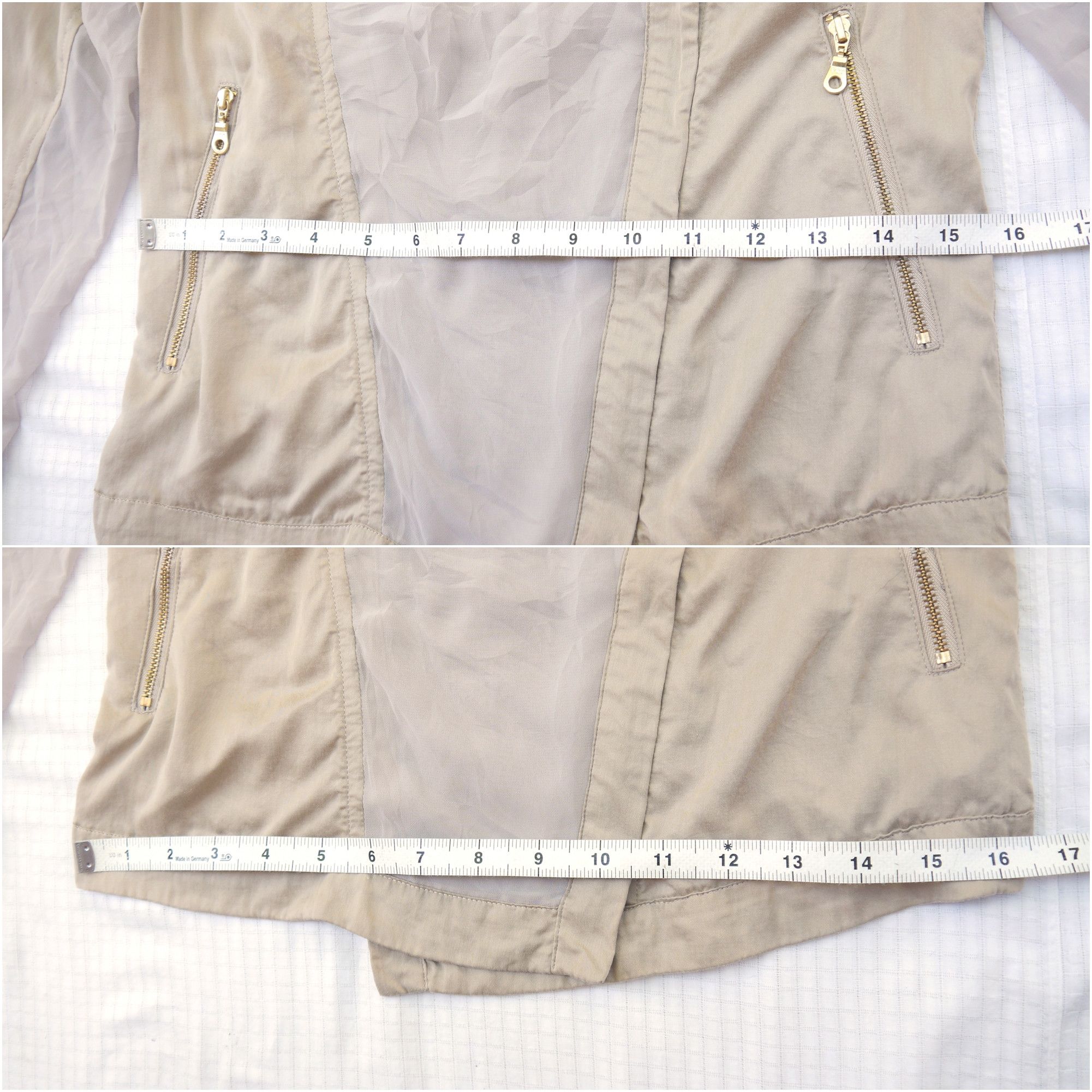 Japanese Brand (J706) SRIC Japan Beige Jacket Sz 38 Size XS / US 0-2 / IT 36-38 - 17 Thumbnail